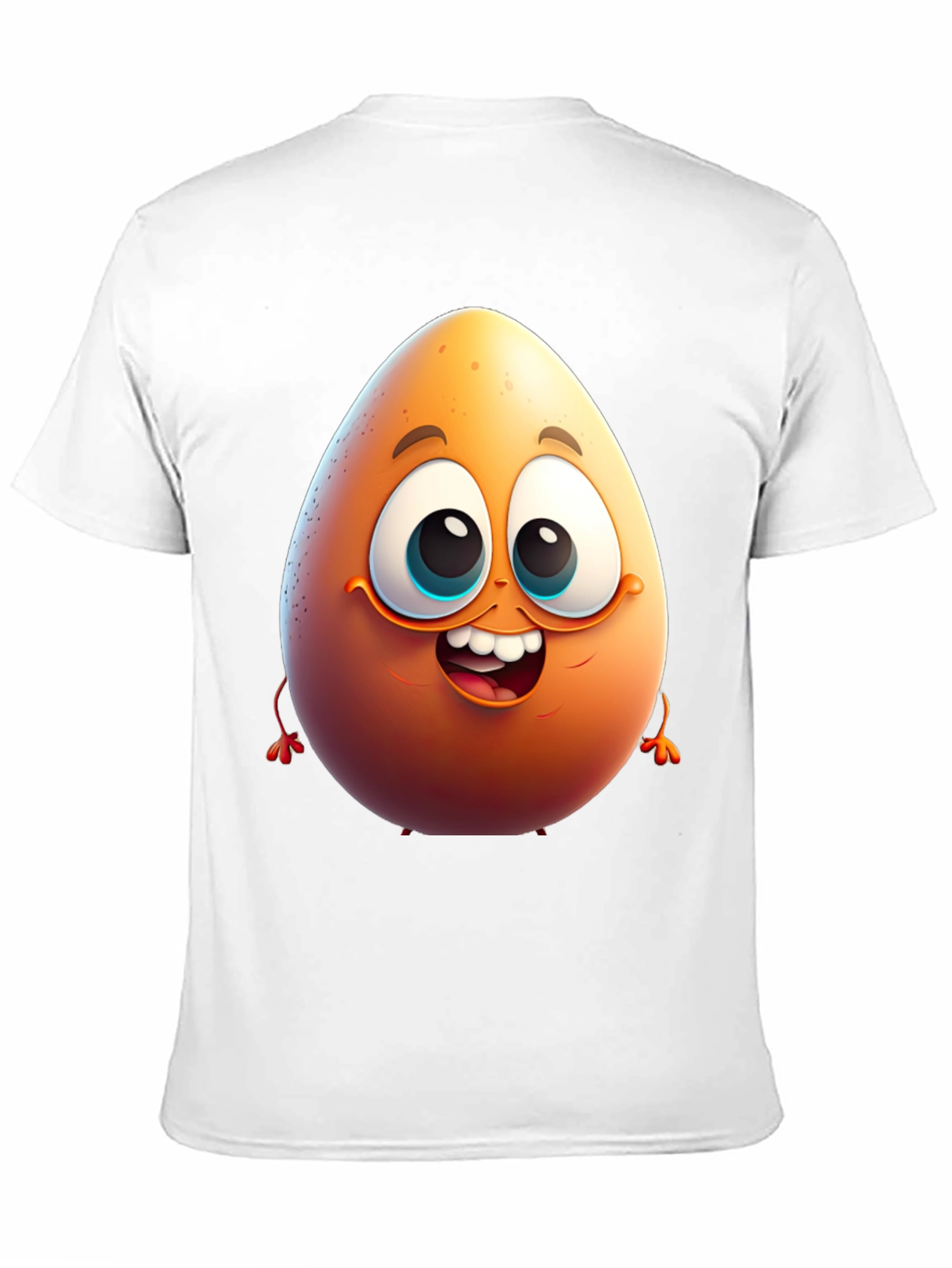 Egg-cellent Black Cartoon T-Shirt