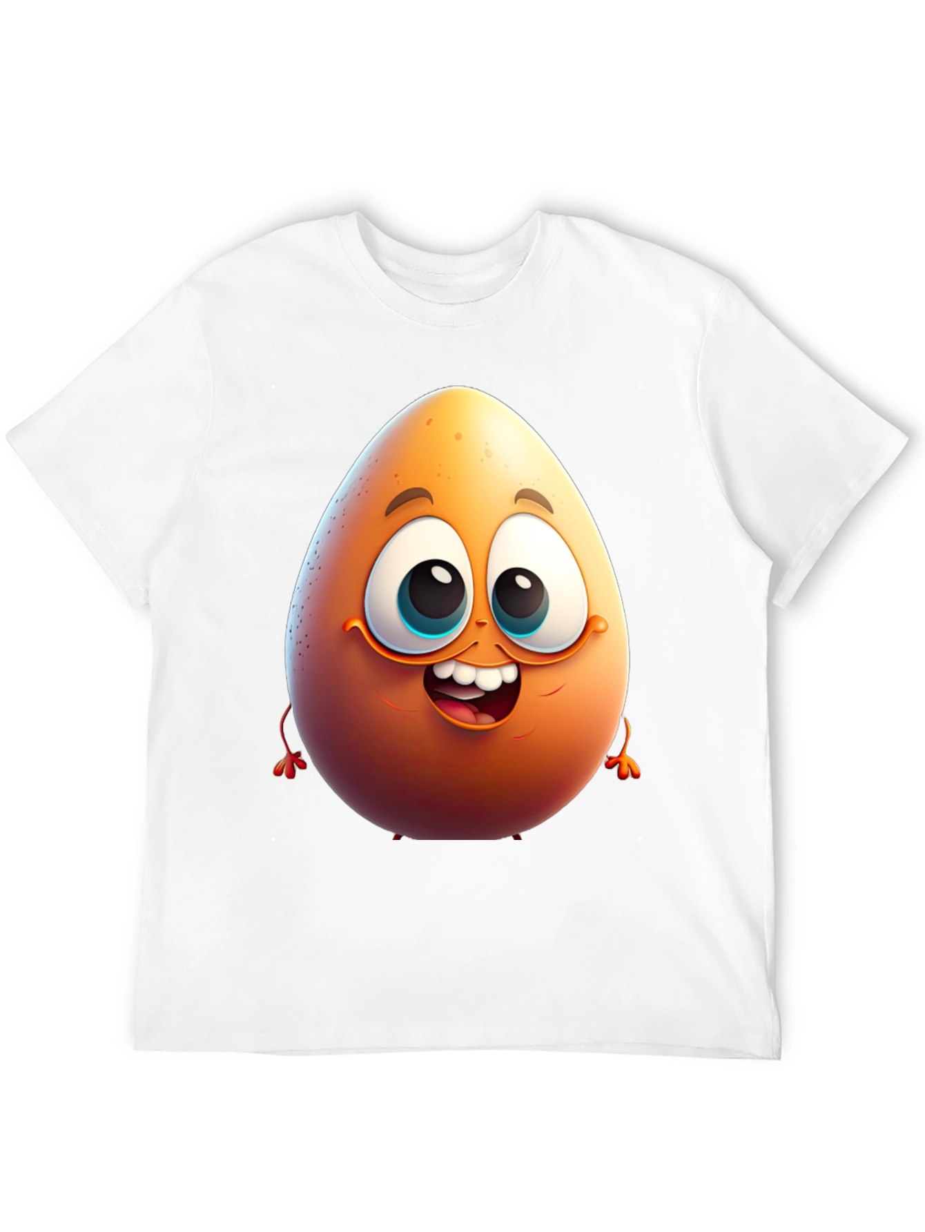 Egg-cellent Black Cartoon T-Shirt