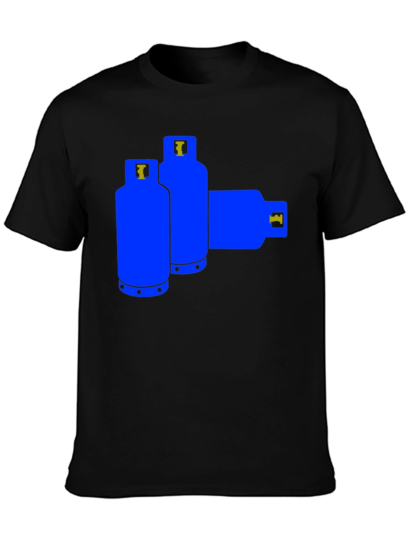 Blue Gas Tank Graphic T-Shirt