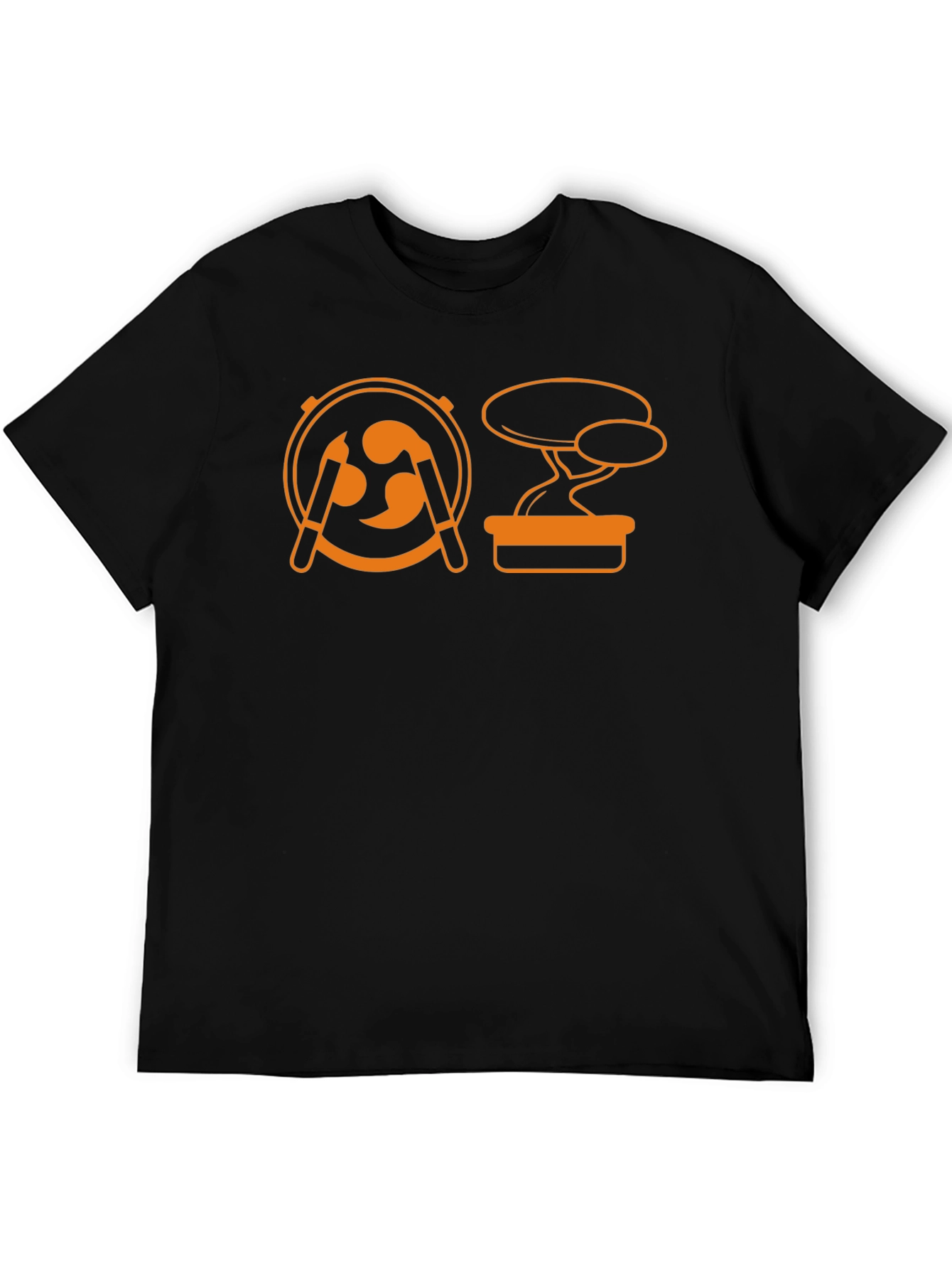 Japanese Art T-Shirt - Drum & Bonsai