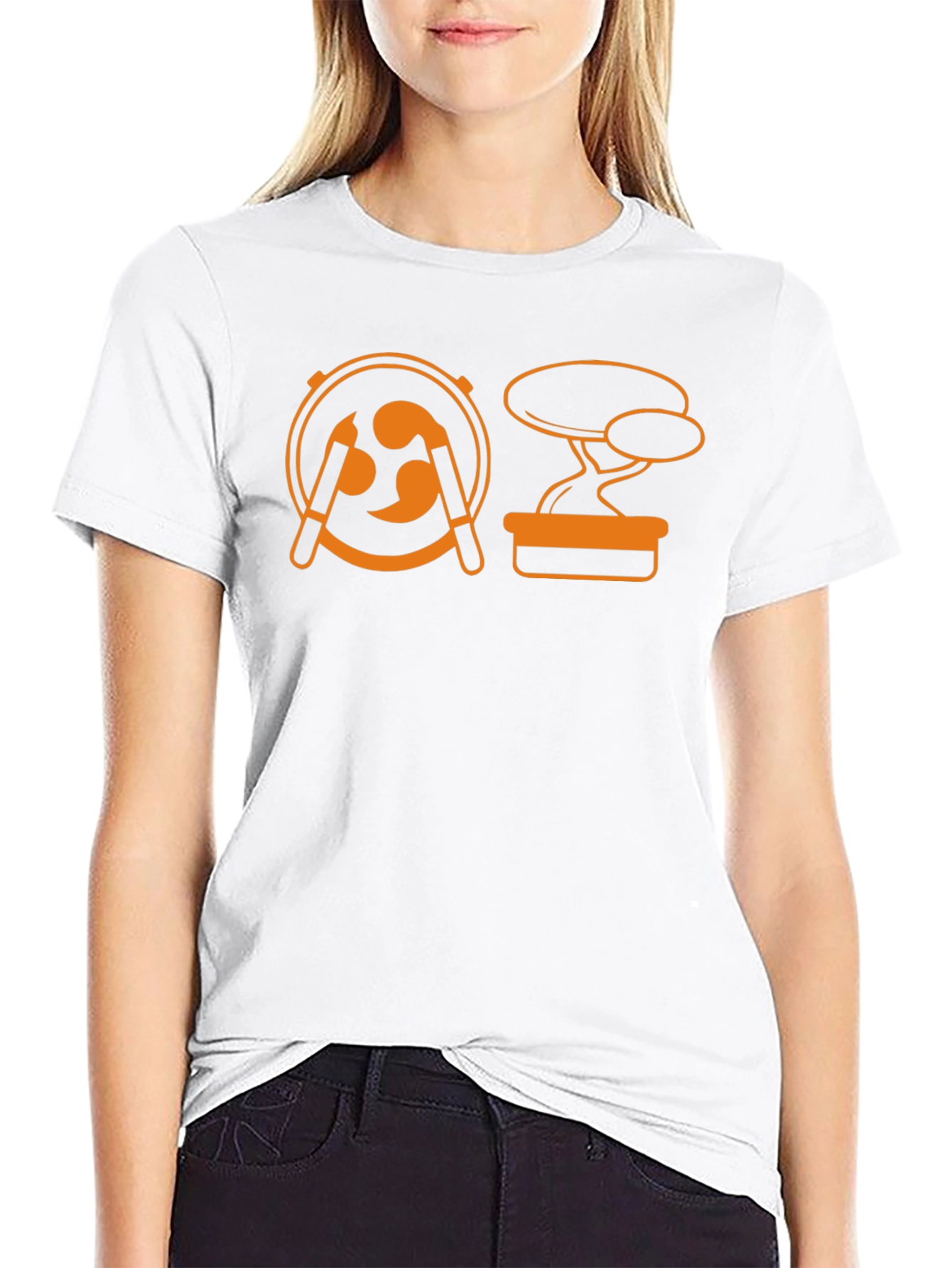 Japanese Art T-Shirt - Drum & Bonsai
