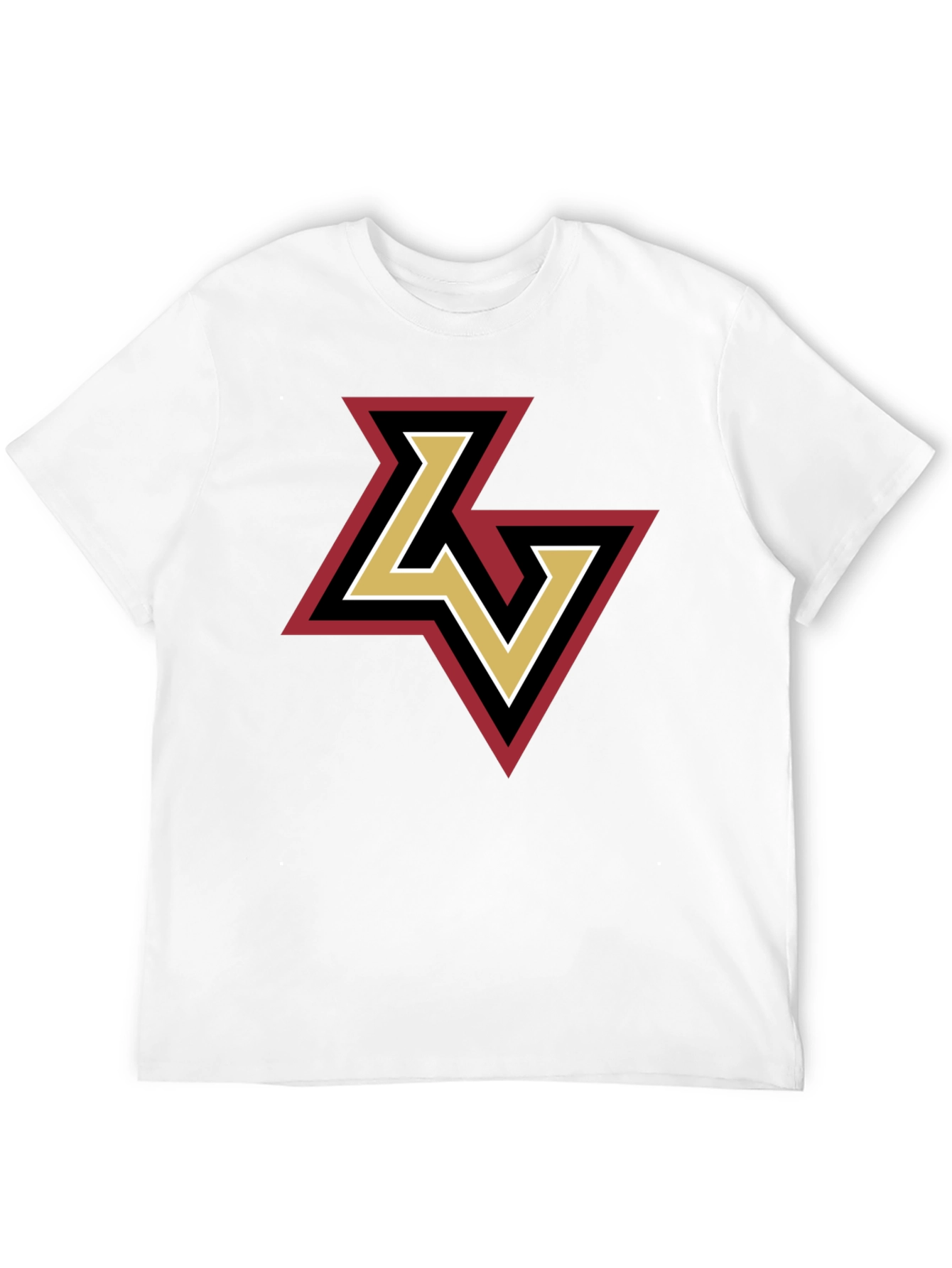 LV Logo Tee - Stylish Black Cotton Graphic T-Shirt