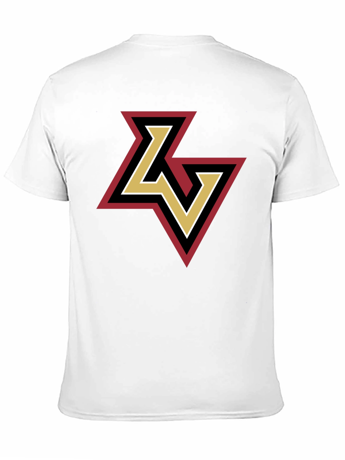 LV Logo Tee - Stylish Black Cotton Graphic T-Shirt