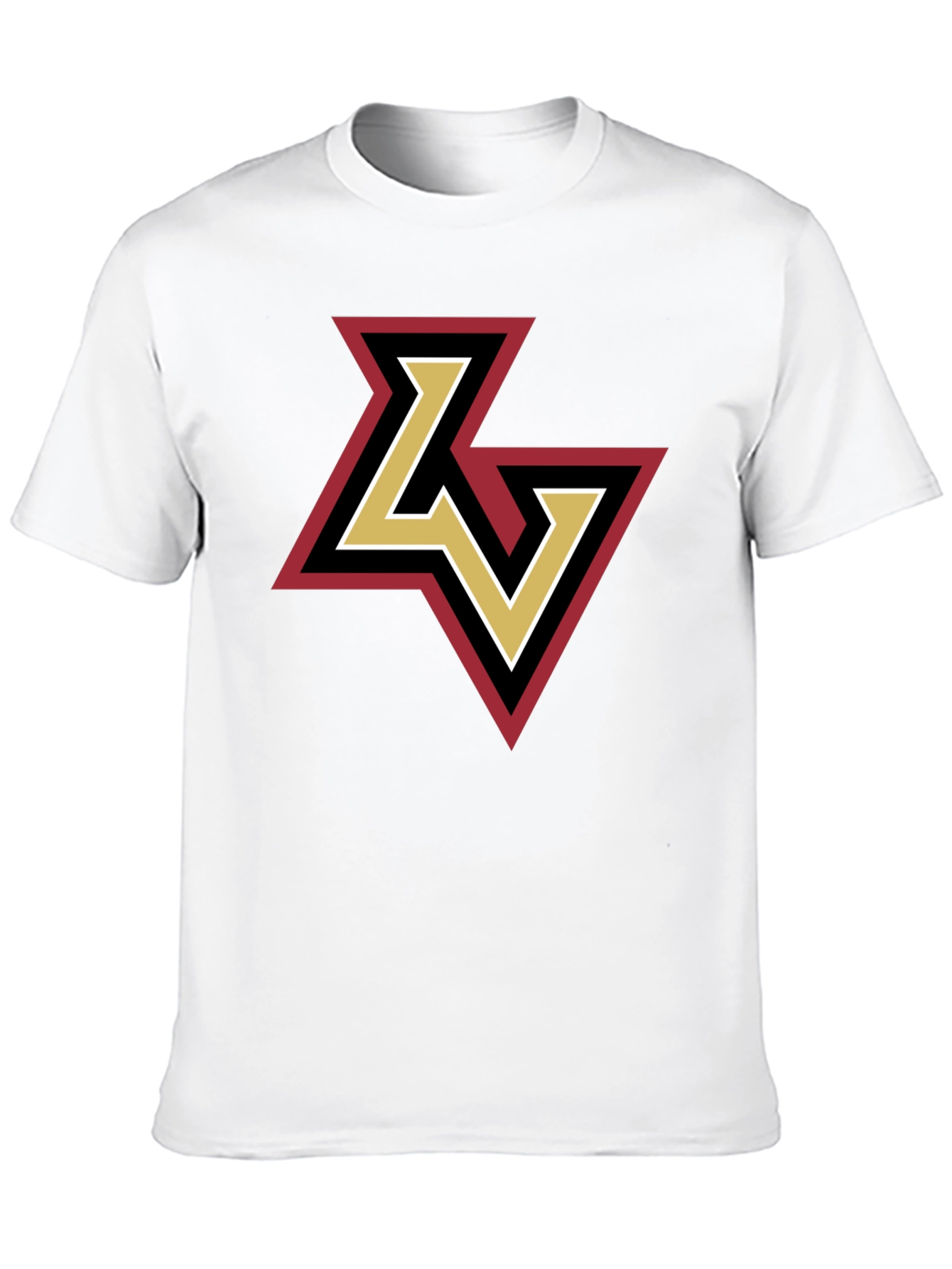 LV Logo Tee - Stylish Black Cotton Graphic T-Shirt