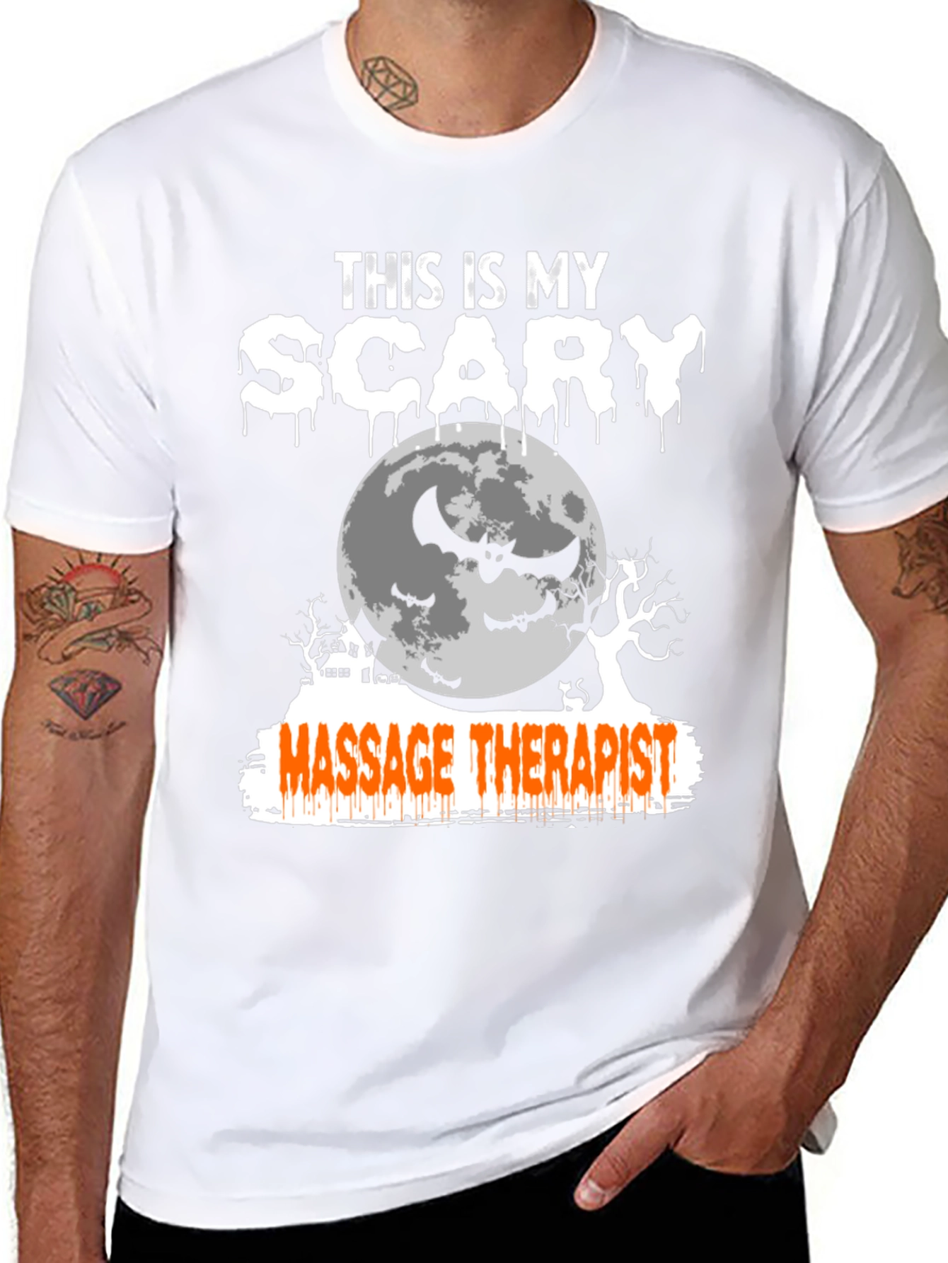 Scary Massage Therapist Halloween T-Shirt