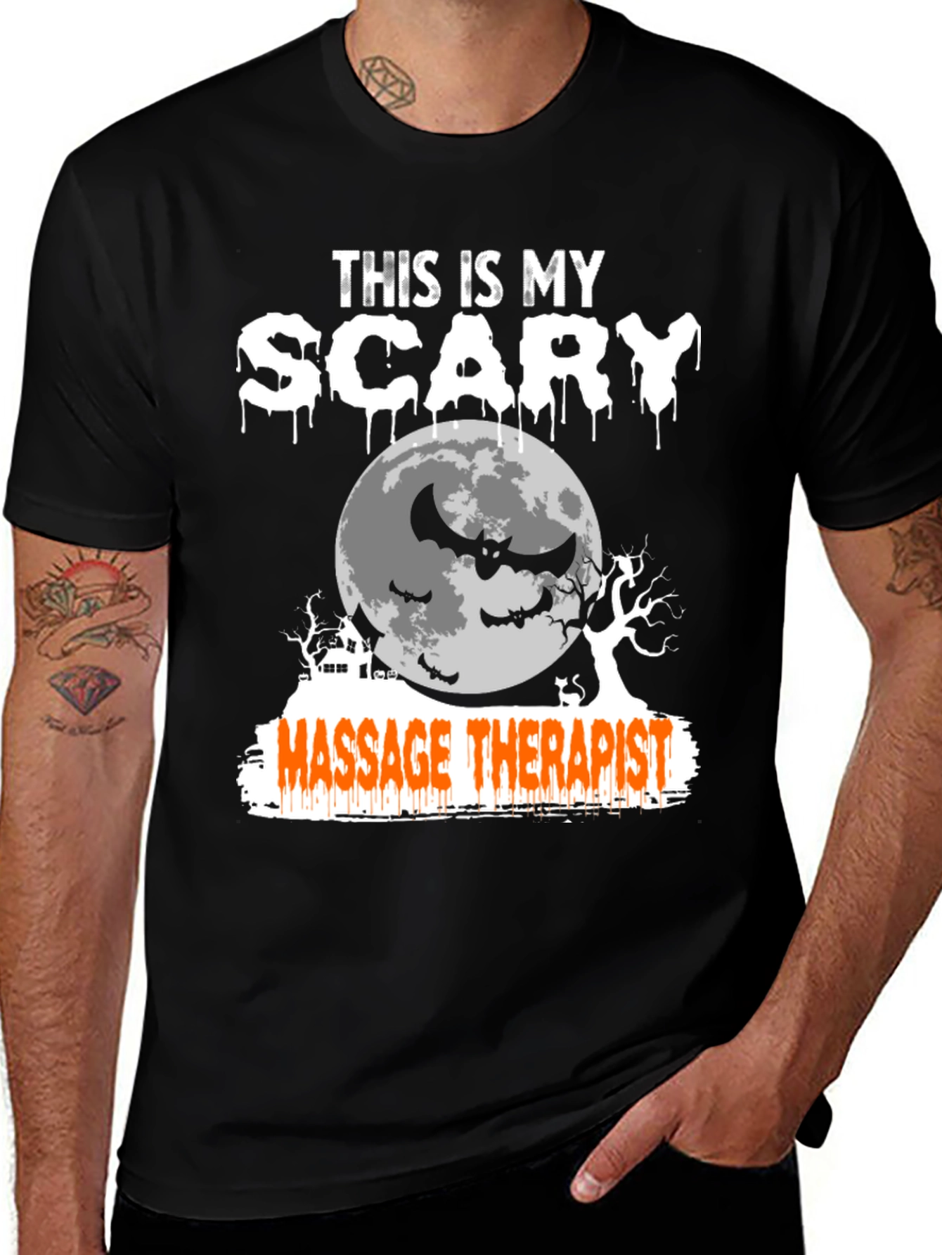Scary Massage Therapist Halloween T-Shirt