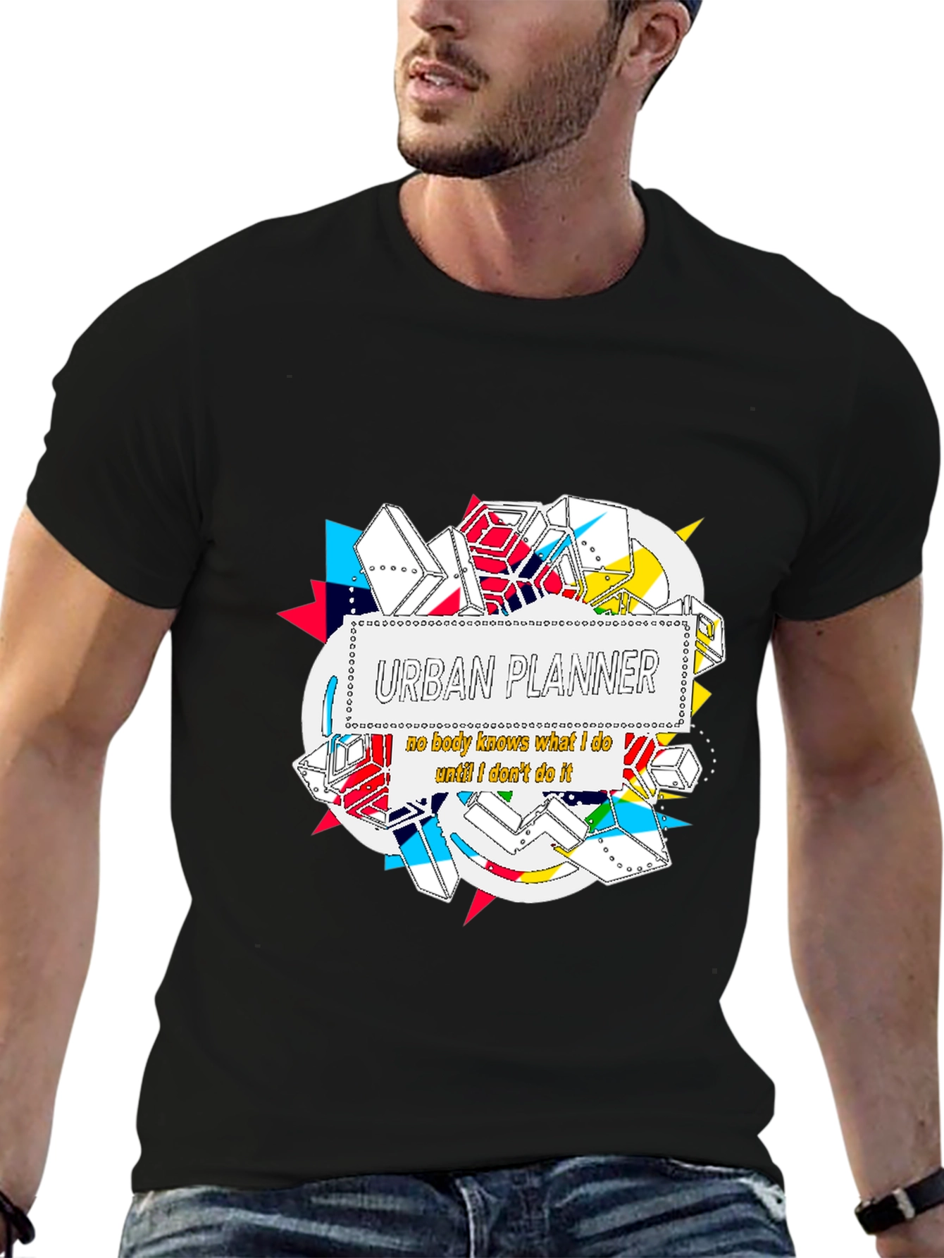 Urban Planner Graphic T-Shirt - Novelty Design