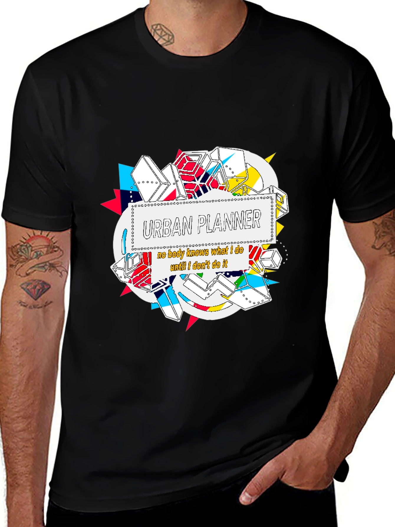 Urban Planner Graphic T-Shirt - Novelty Design