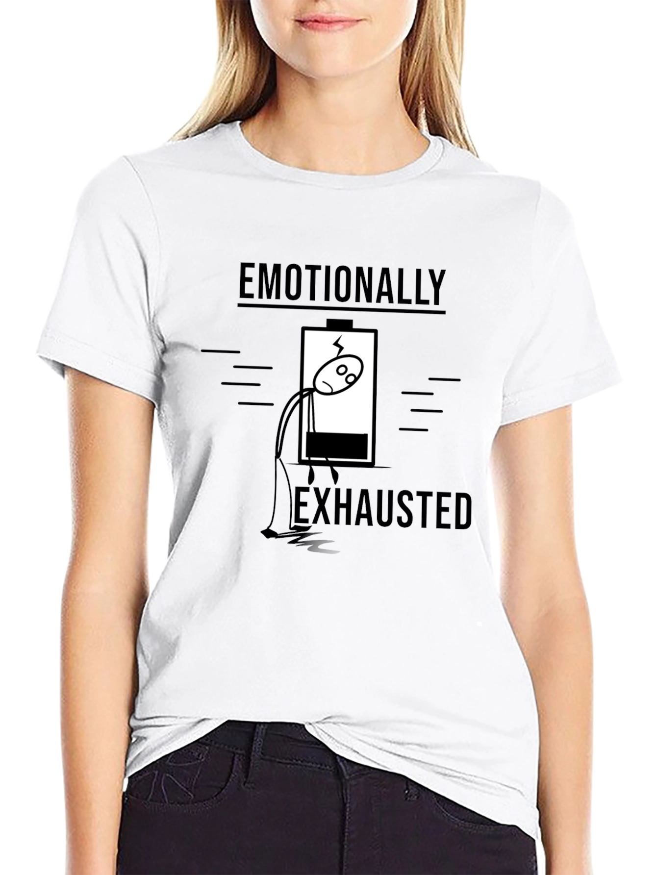 Emotionally Exhausted Graphic Tee - Funny T-Shirt