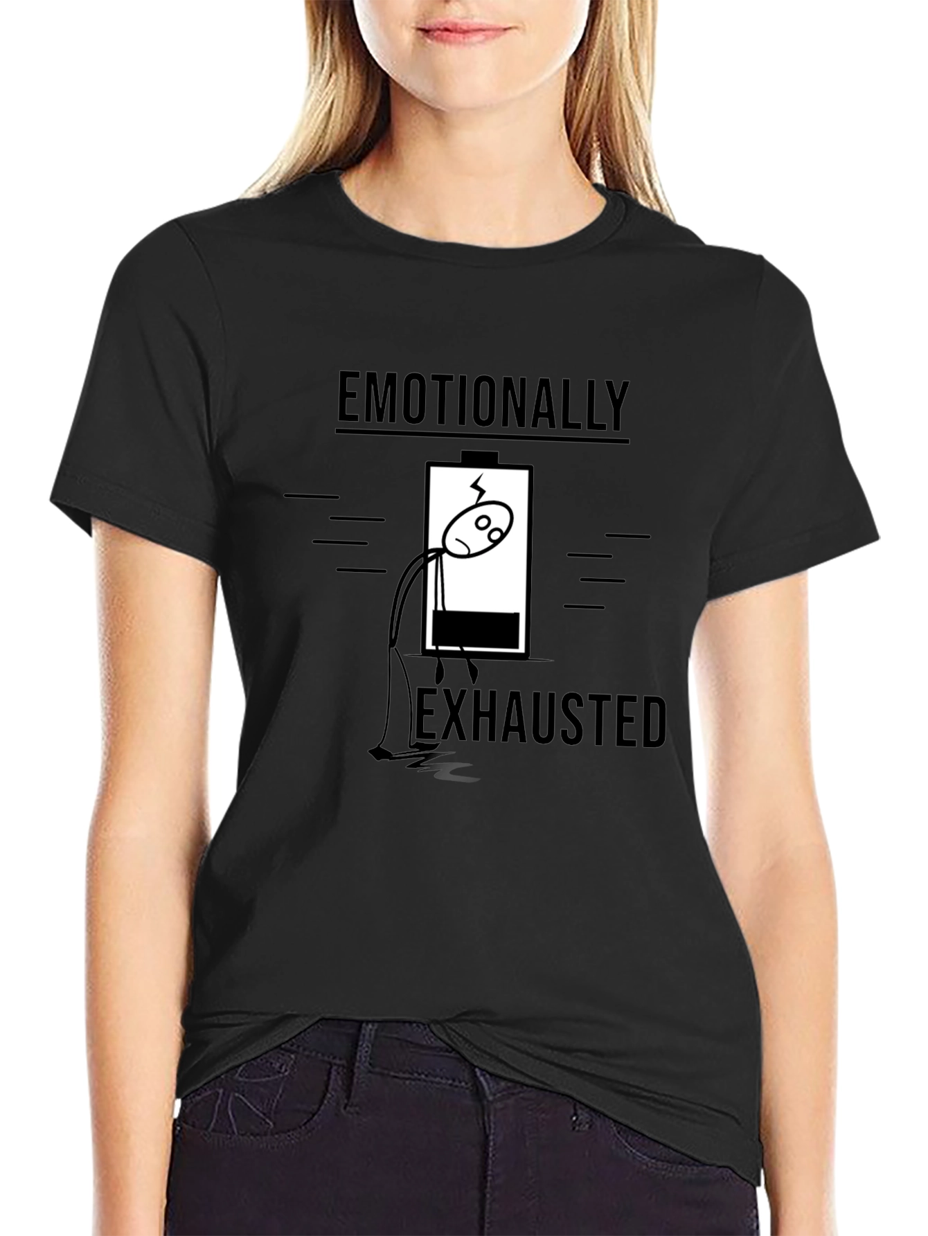 Emotionally Exhausted Graphic Tee - Funny T-Shirt