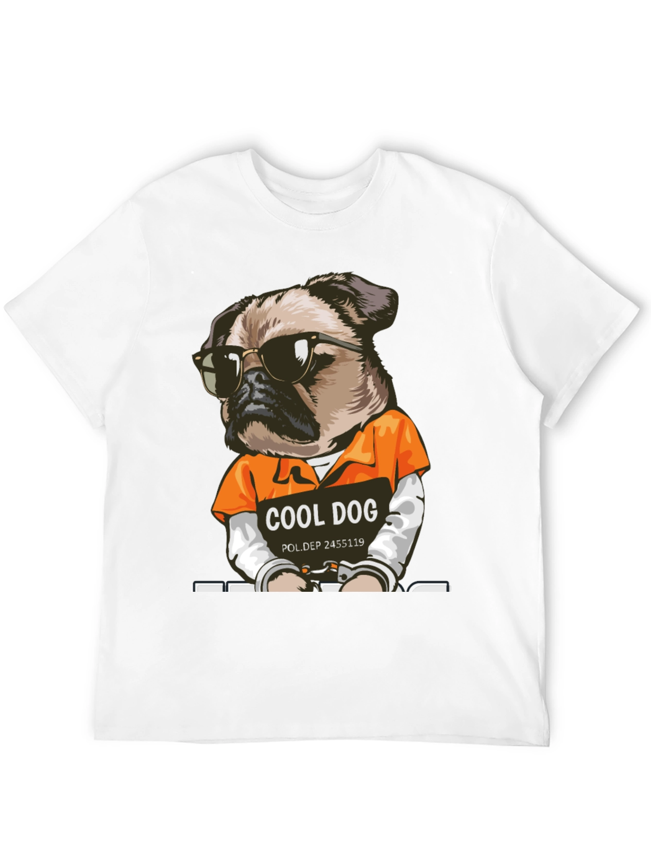 Cool Dog Inmate Graphic T-Shirt