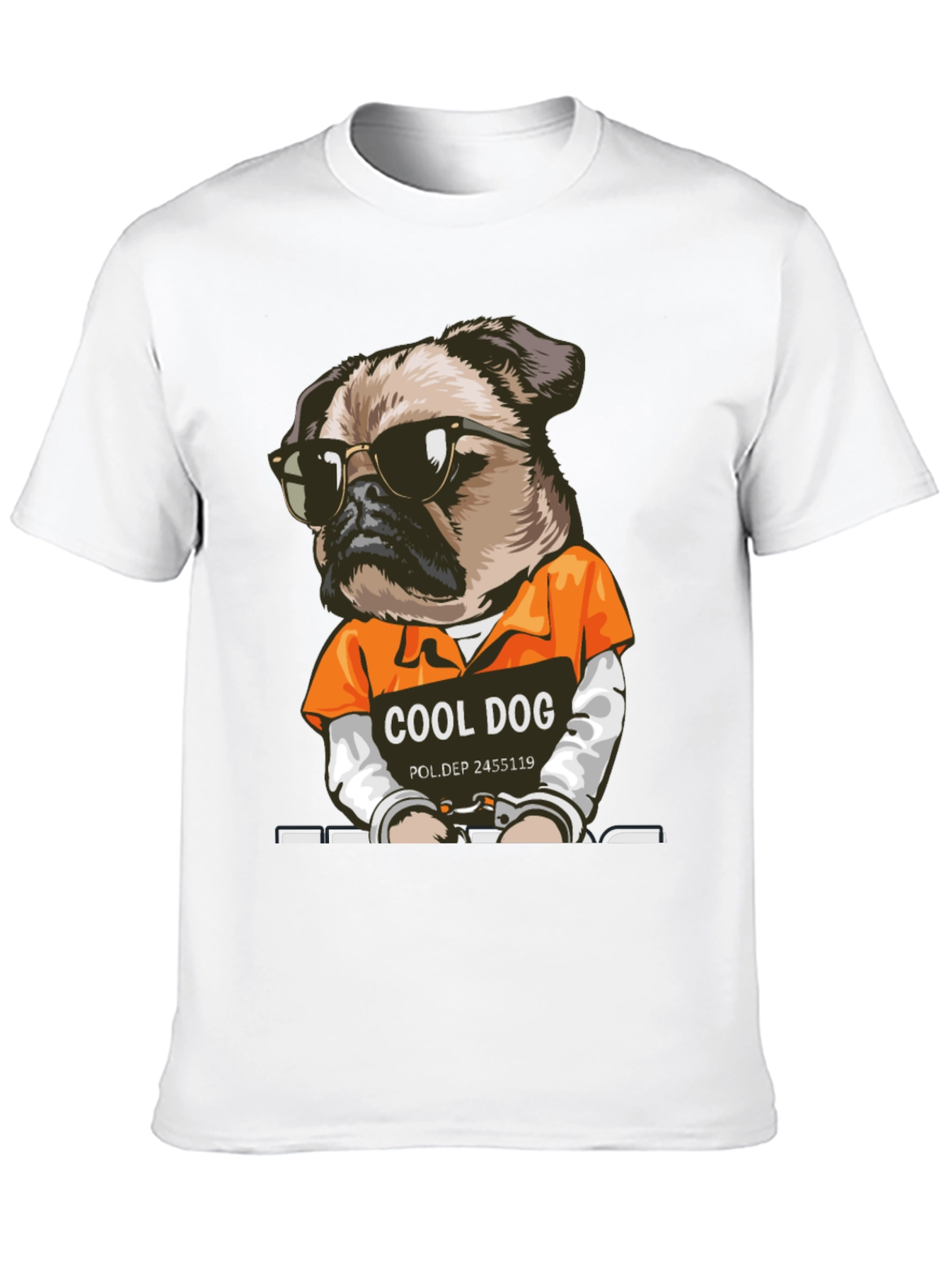 Cool Dog Inmate Graphic T-Shirt