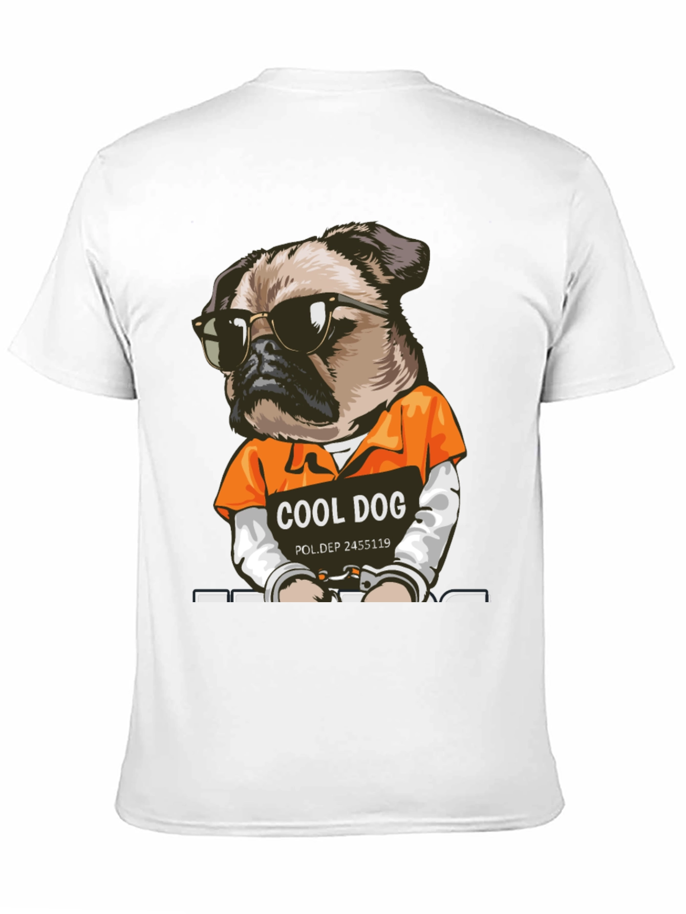 Cool Dog Inmate Graphic T-Shirt