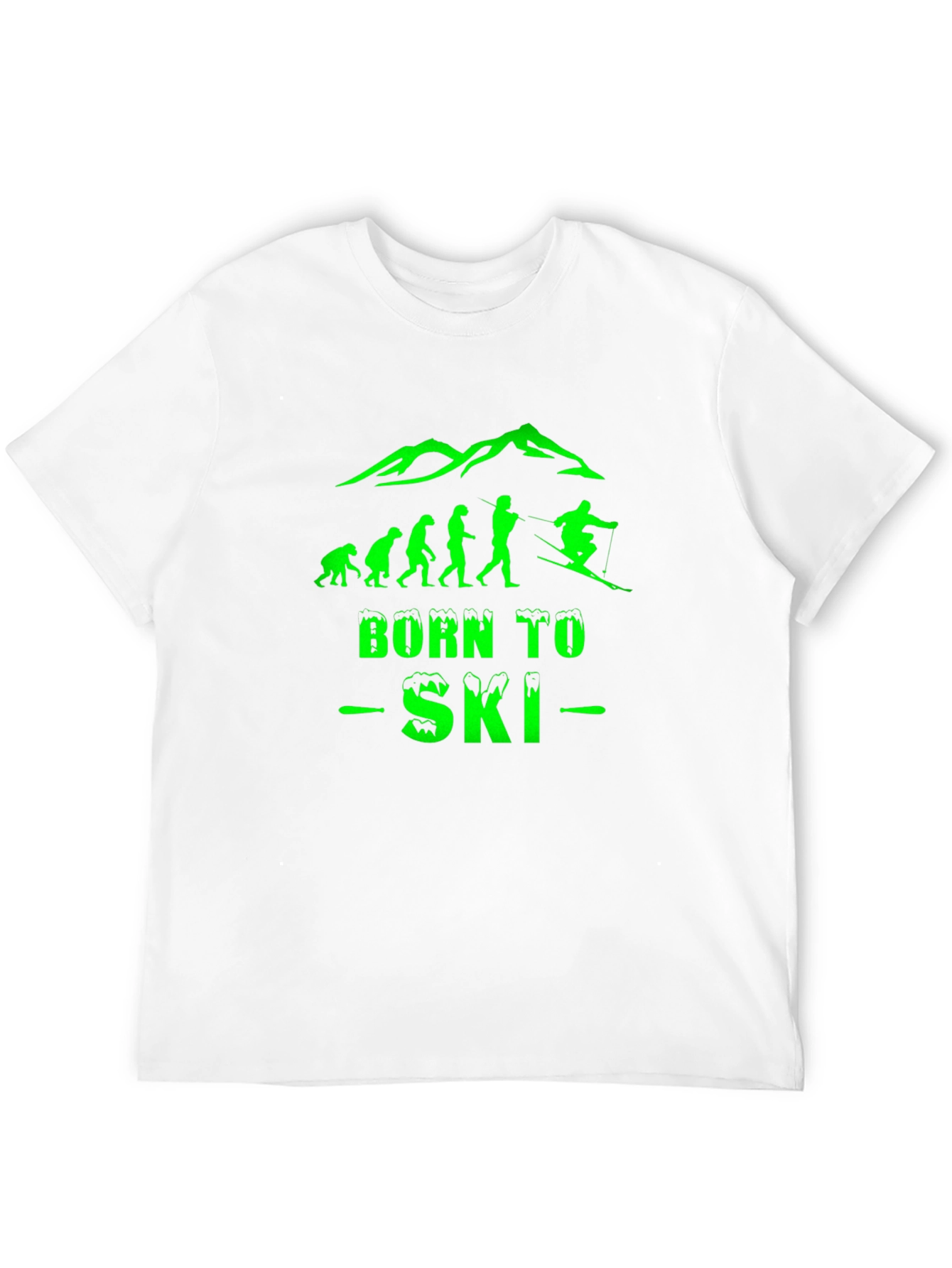 Born To Ski Evolution T-Shirt - Black