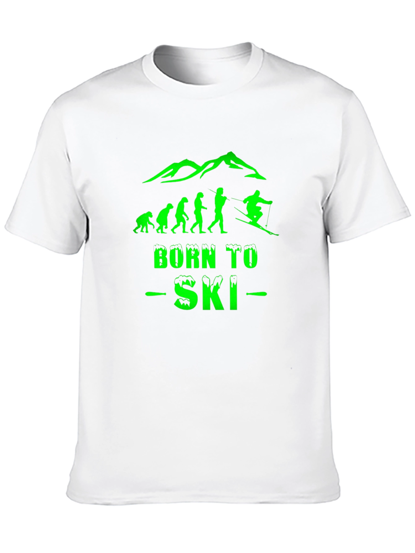 Born To Ski Evolution T-Shirt - Black