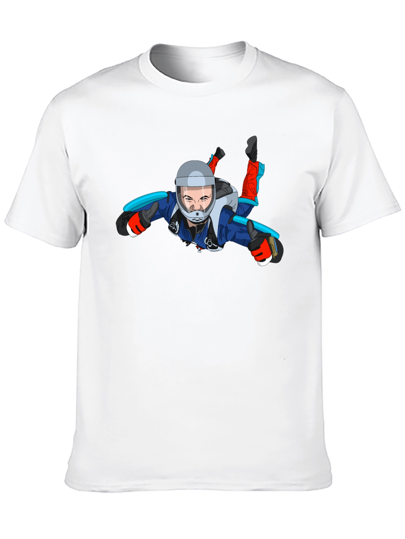 Skydiving Graphic Tee - Black Unisex T-Shirt