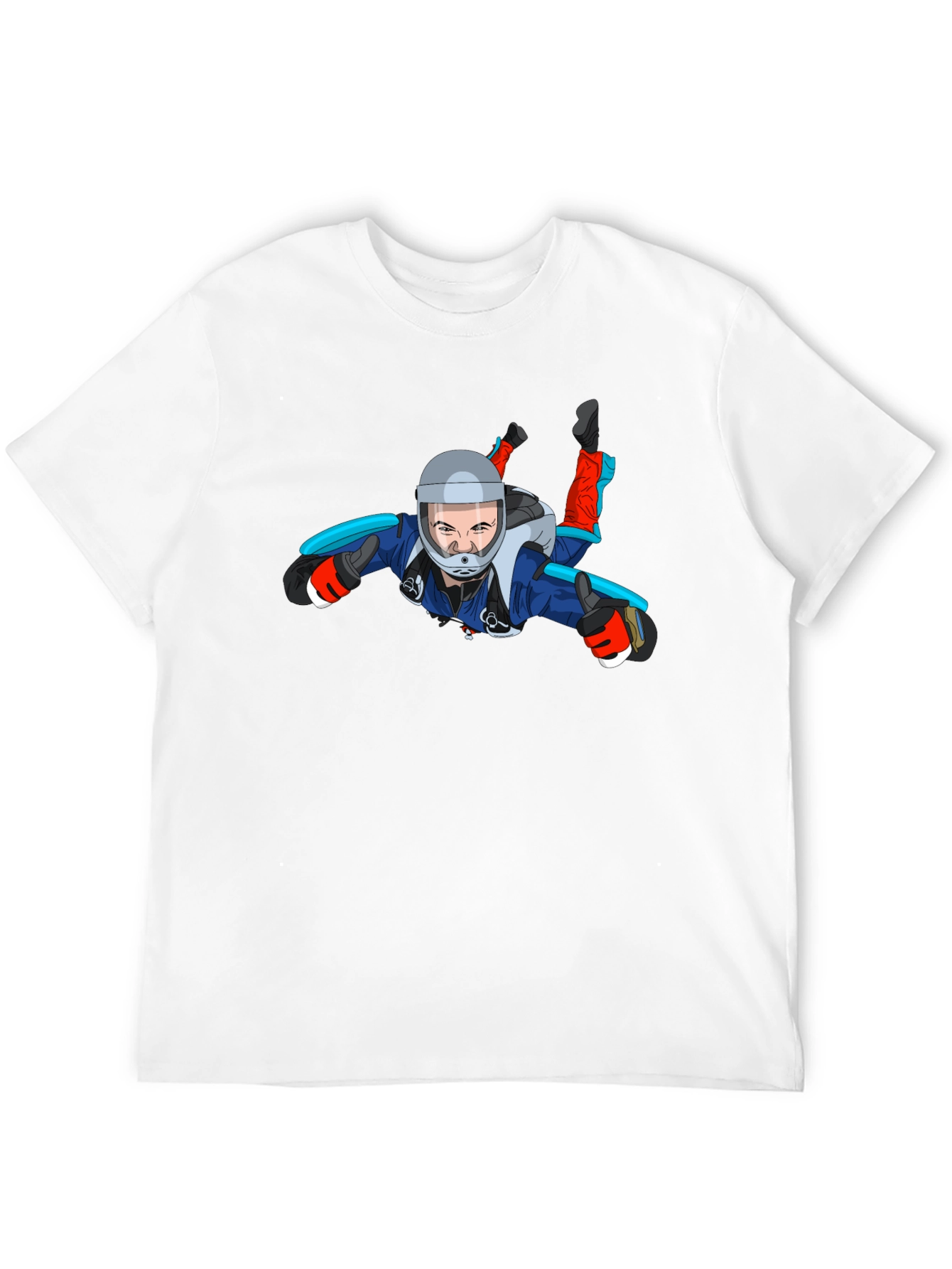 Skydiving Graphic Tee - Black Unisex T-Shirt