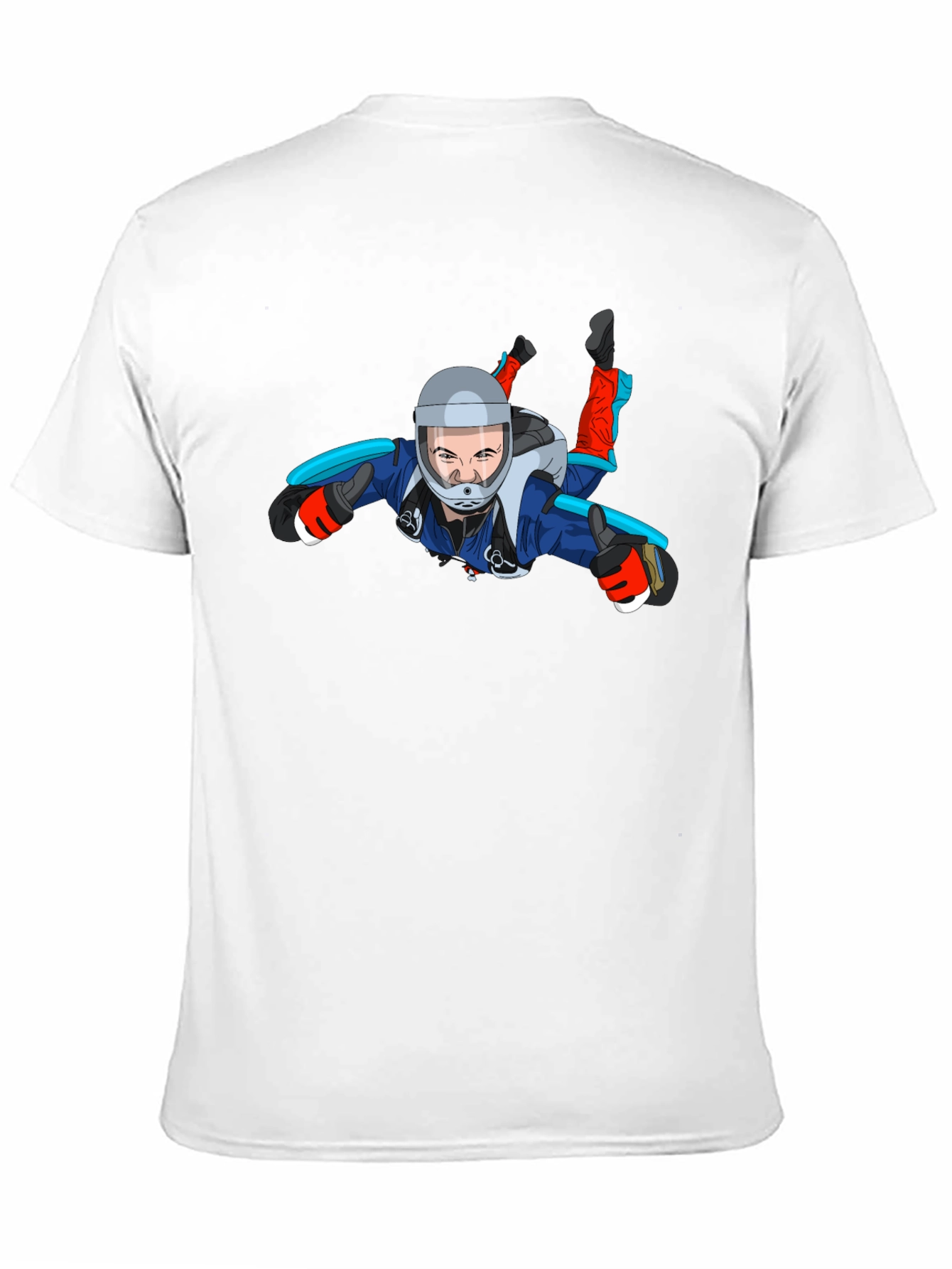 Skydiving Graphic Tee - Black Unisex T-Shirt