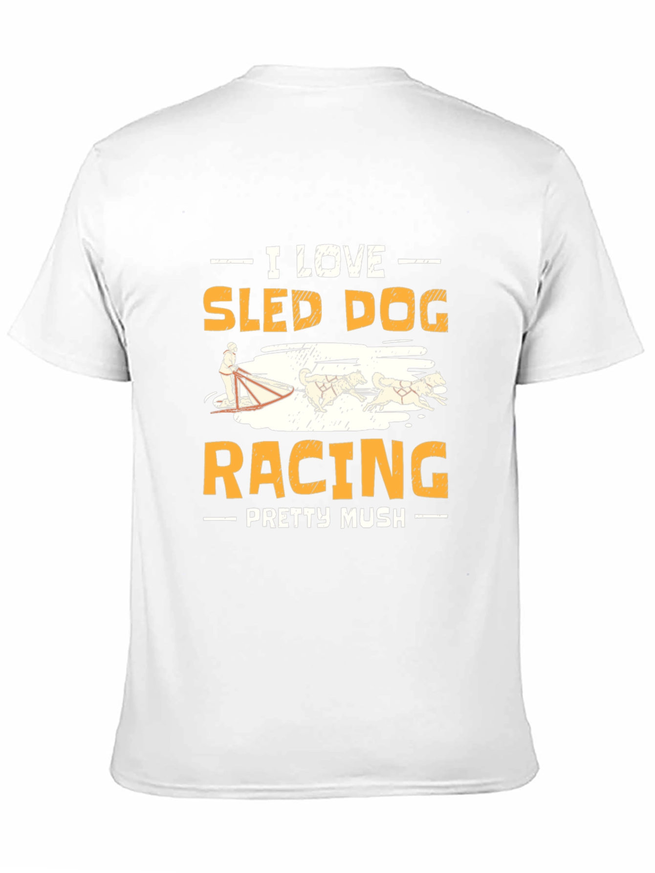 I Love Sled Dog Racing Graphic Tee