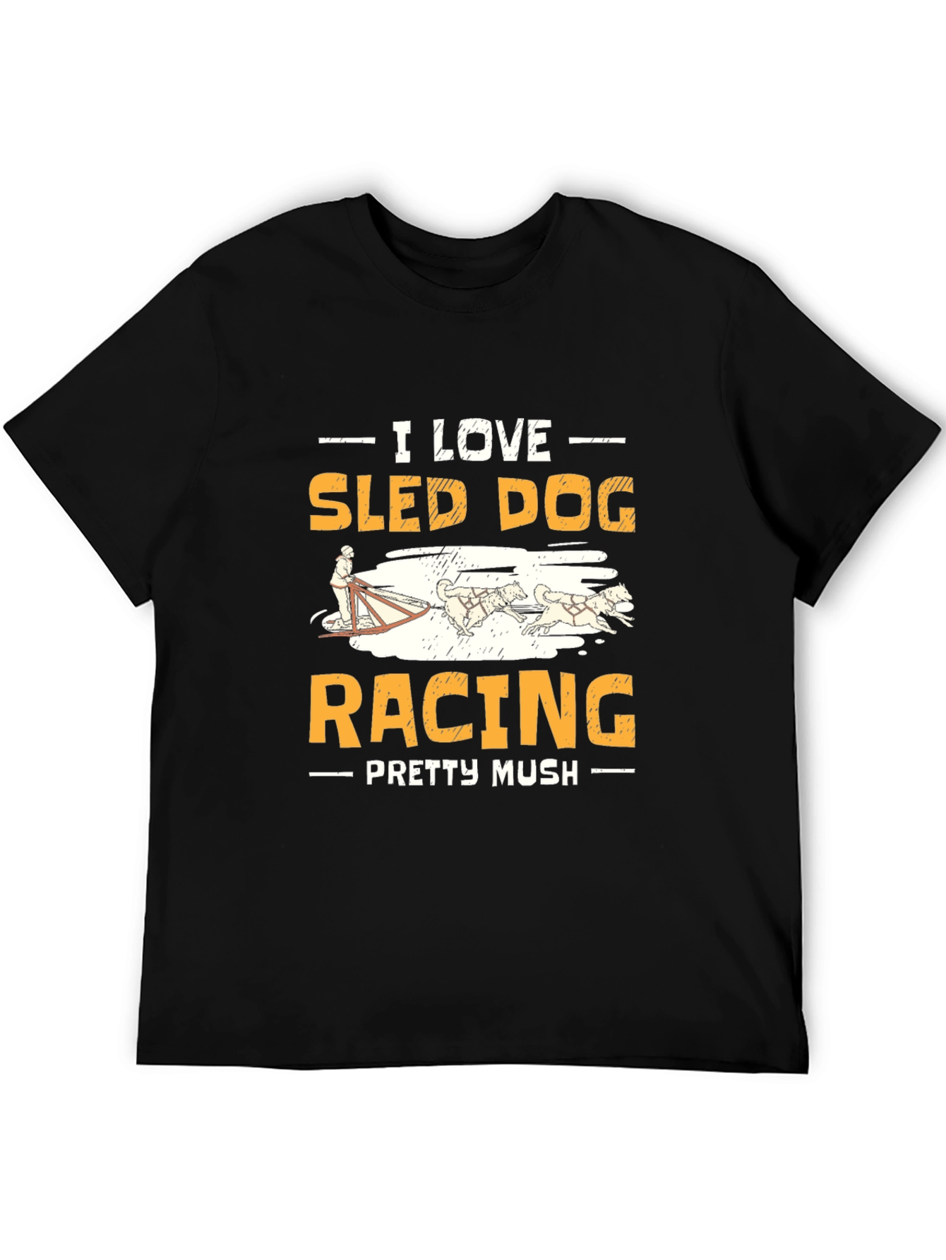 I Love Sled Dog Racing Graphic Tee