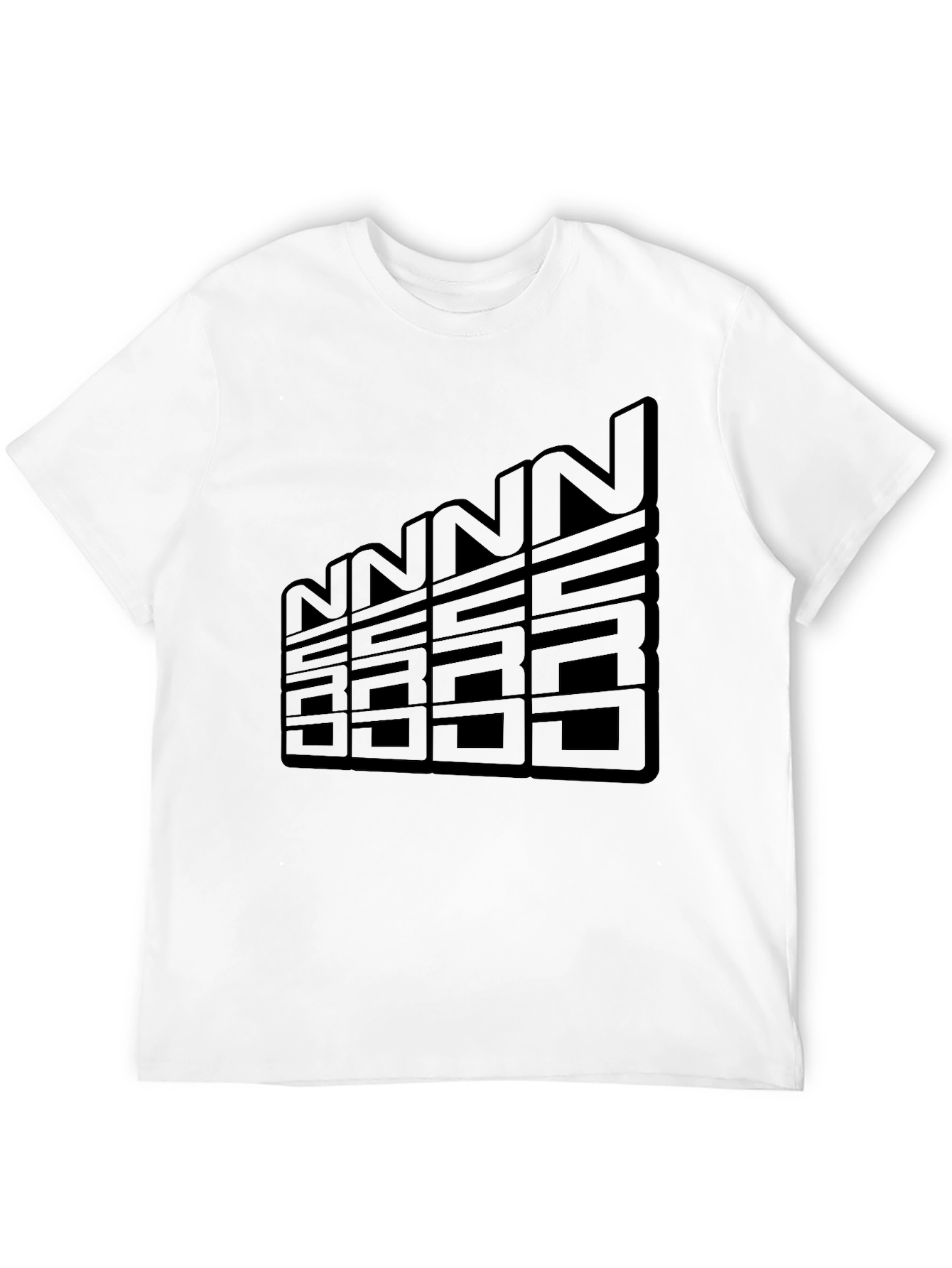 Black Graphic Tee - NUCC Letter Design