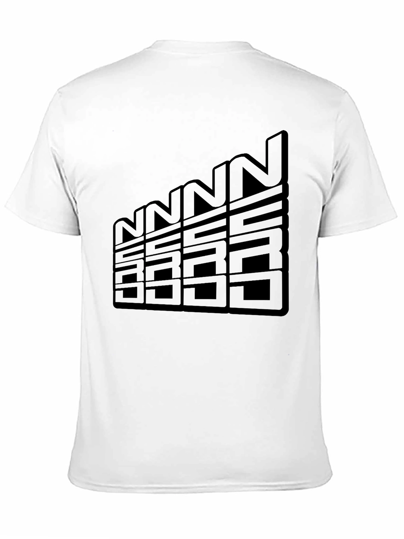 Black Graphic Tee - NUCC Letter Design