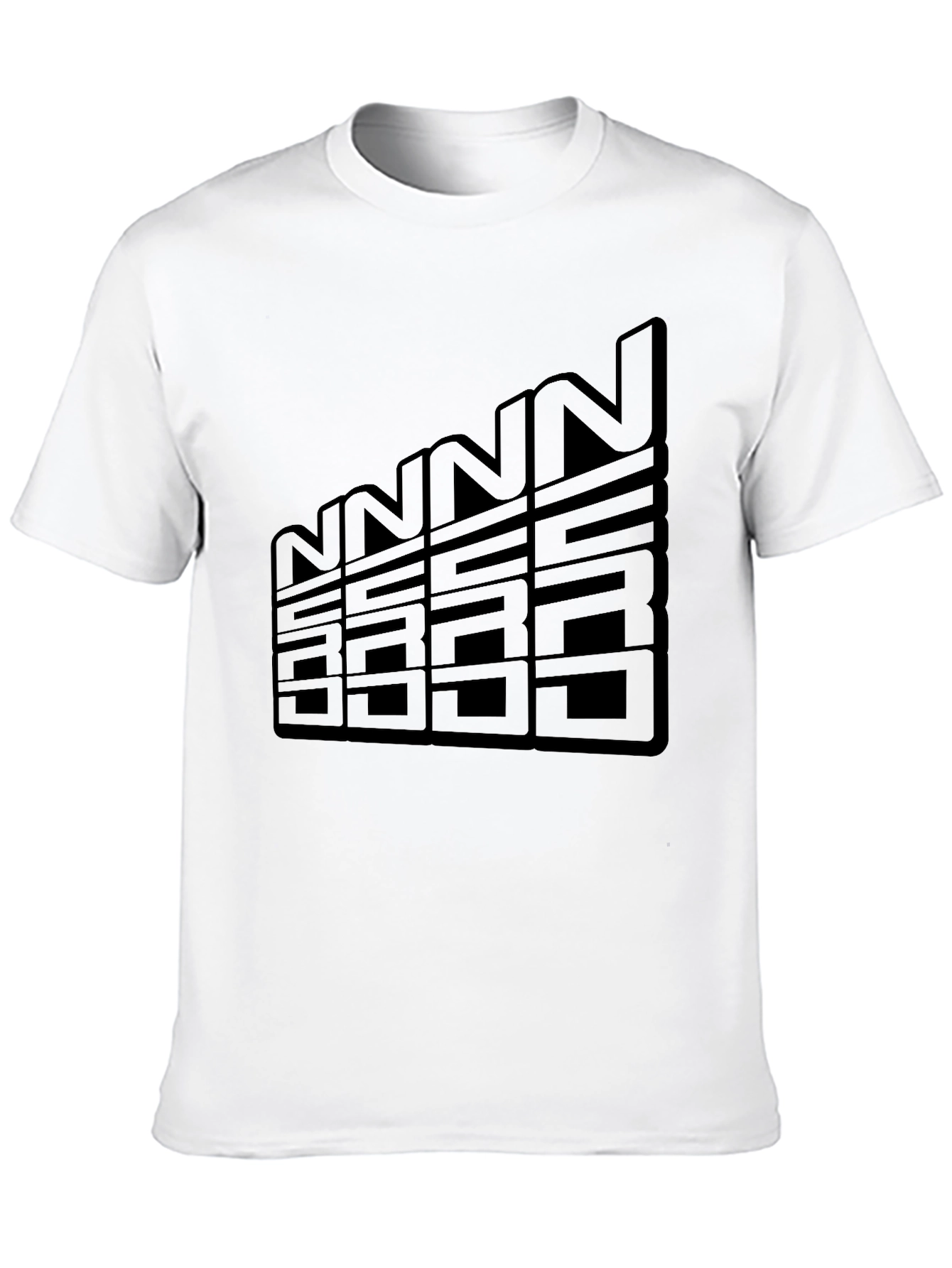 Black Graphic Tee - NUCC Letter Design