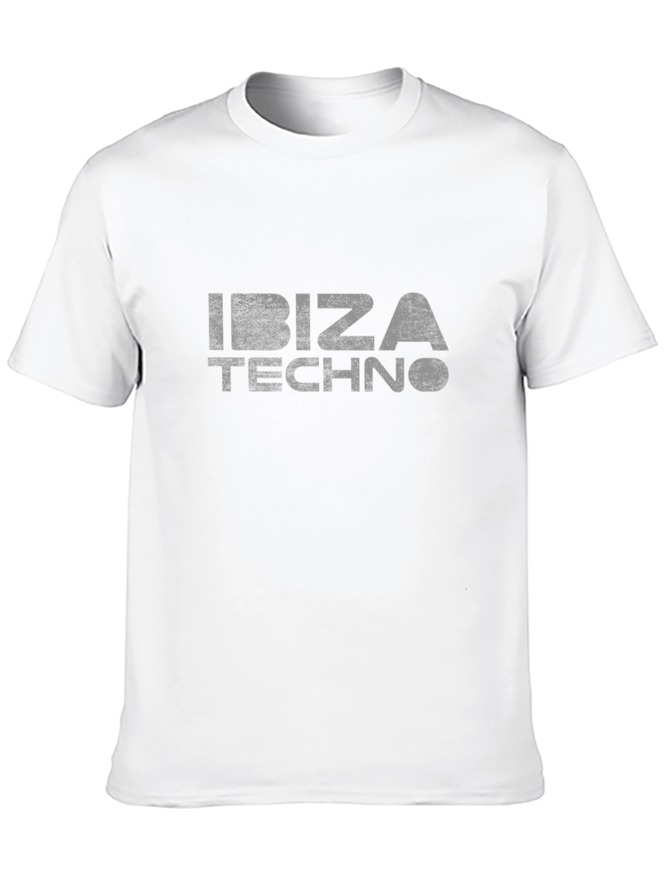 Ibiza Techno Graphic Tee - Distressed Print