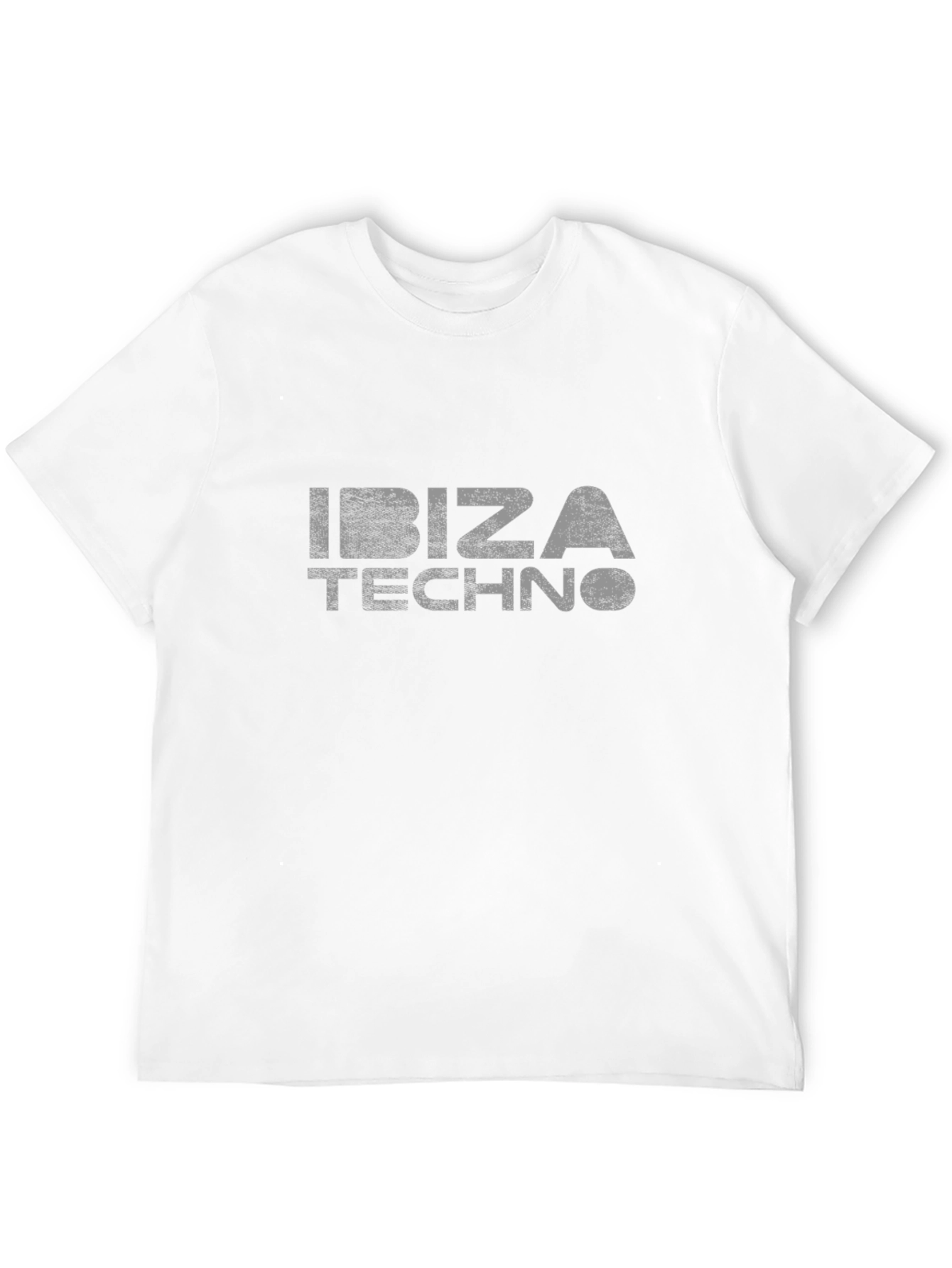Ibiza Techno Graphic Tee - Distressed Print