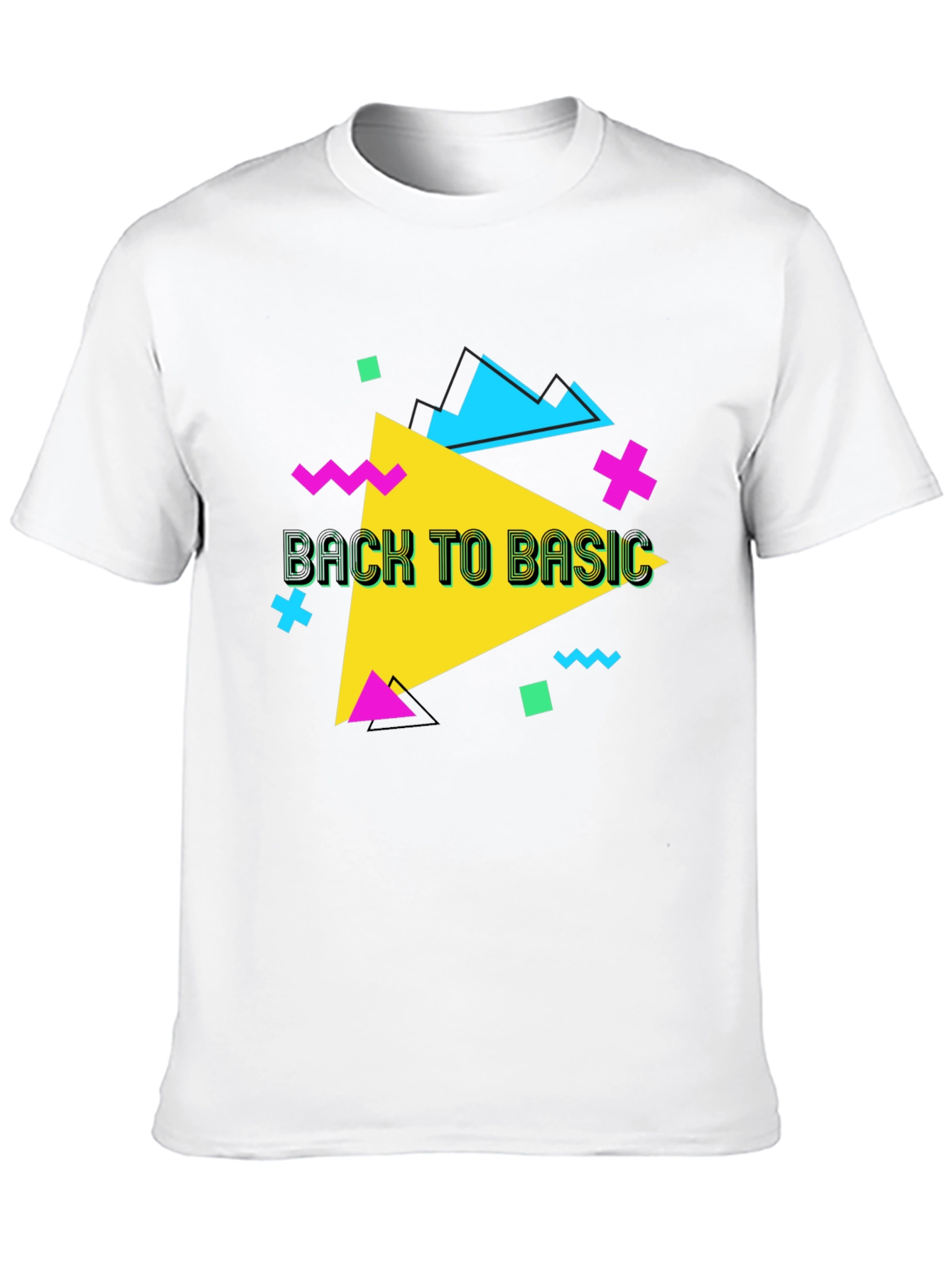 Retro Back to Basic Graphic T-Shirt