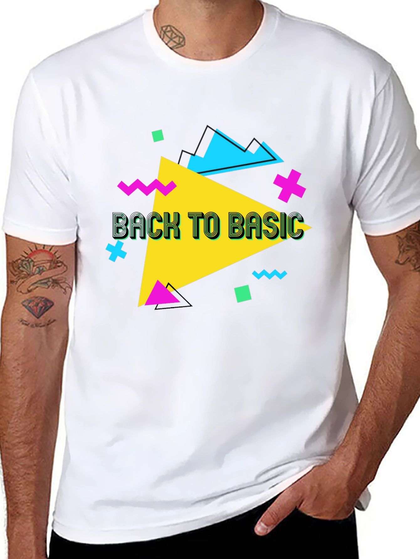 Retro Back to Basic Graphic T-Shirt