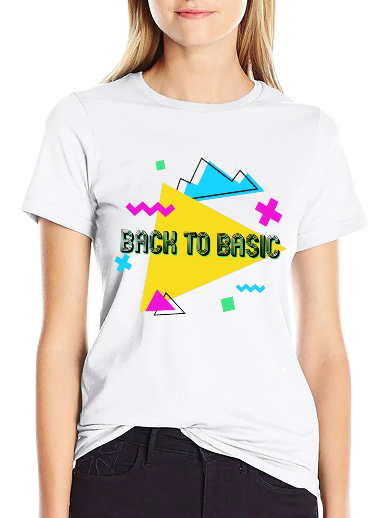 Retro Back to Basic Graphic T-Shirt
