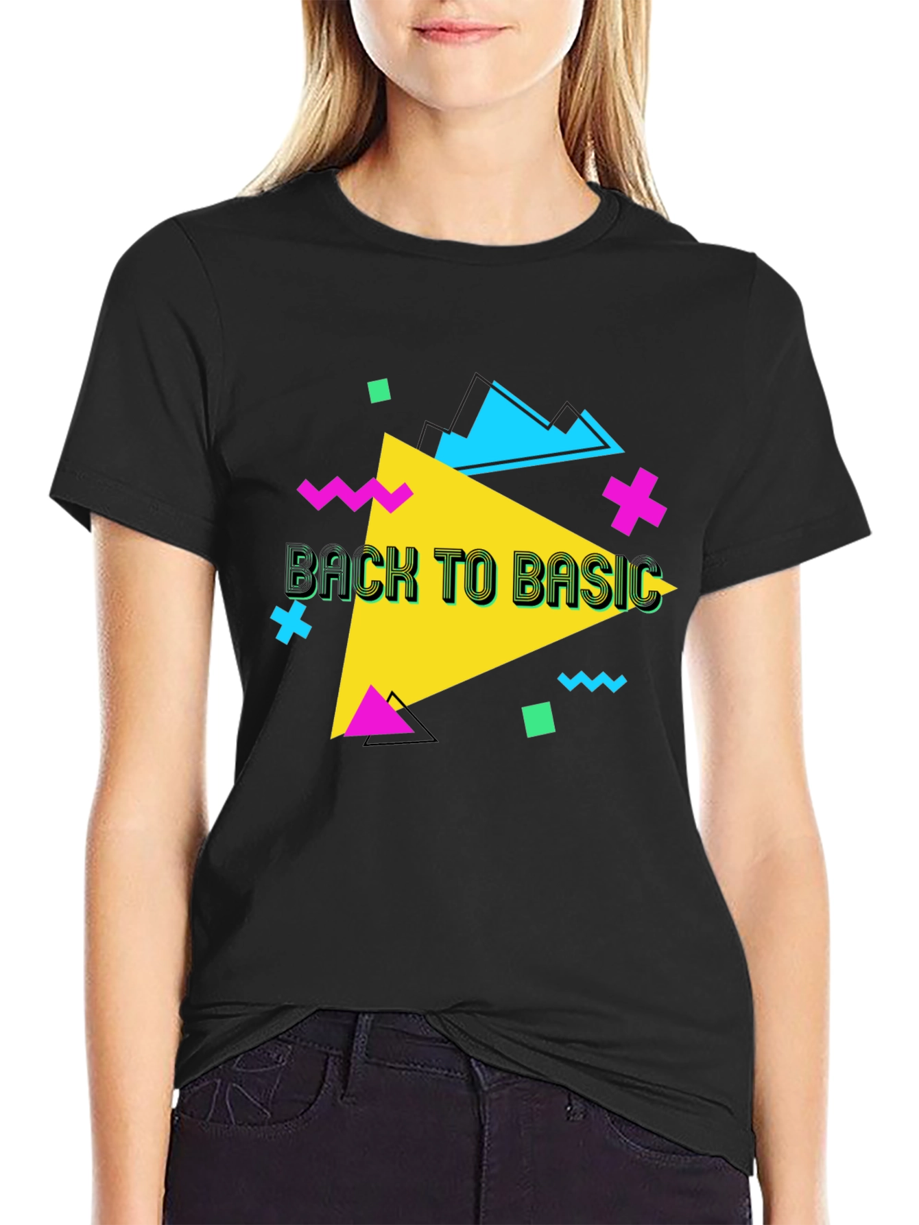 Retro Back to Basic Graphic T-Shirt