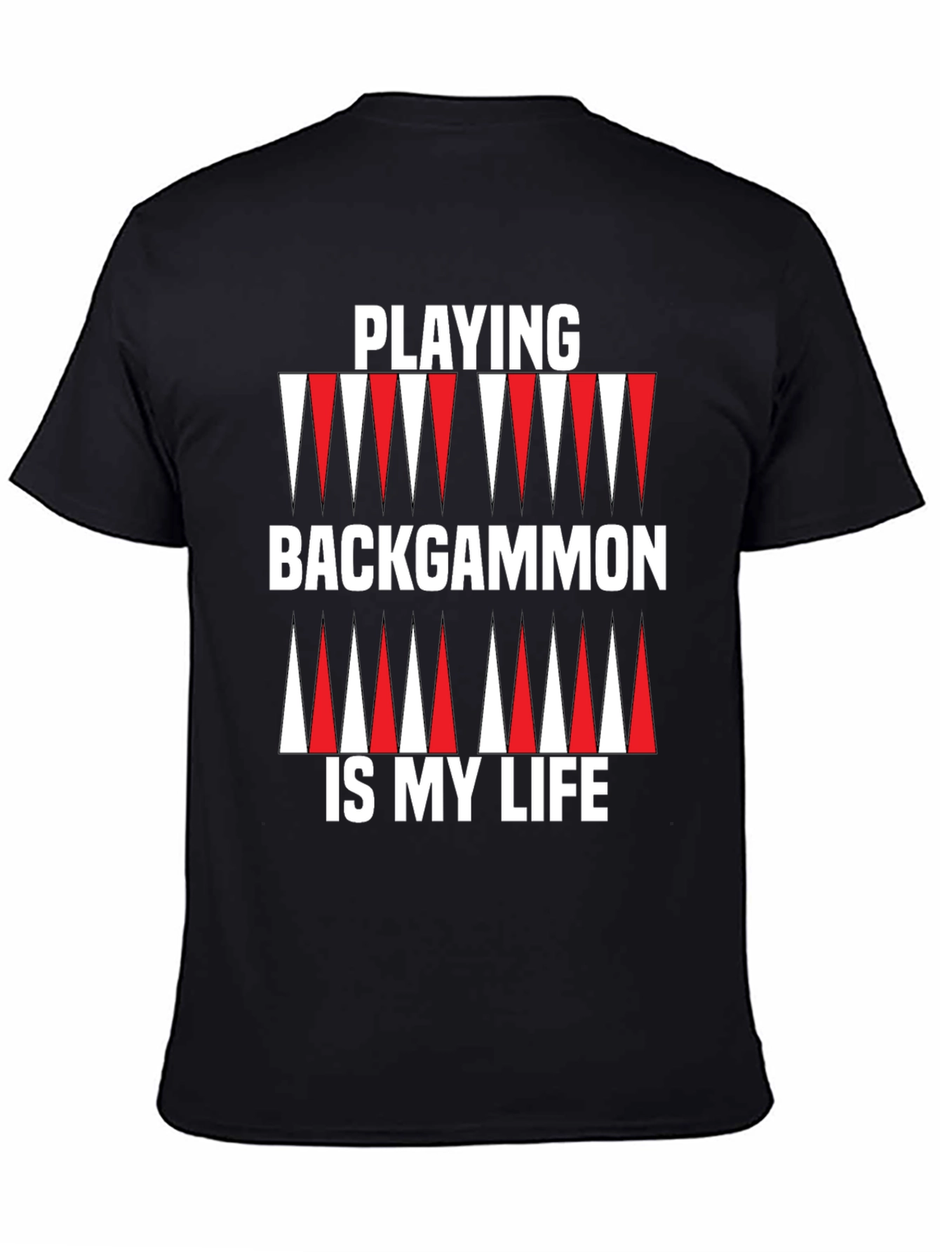 Backgammon Life T-Shirt - Black Graphic Tee