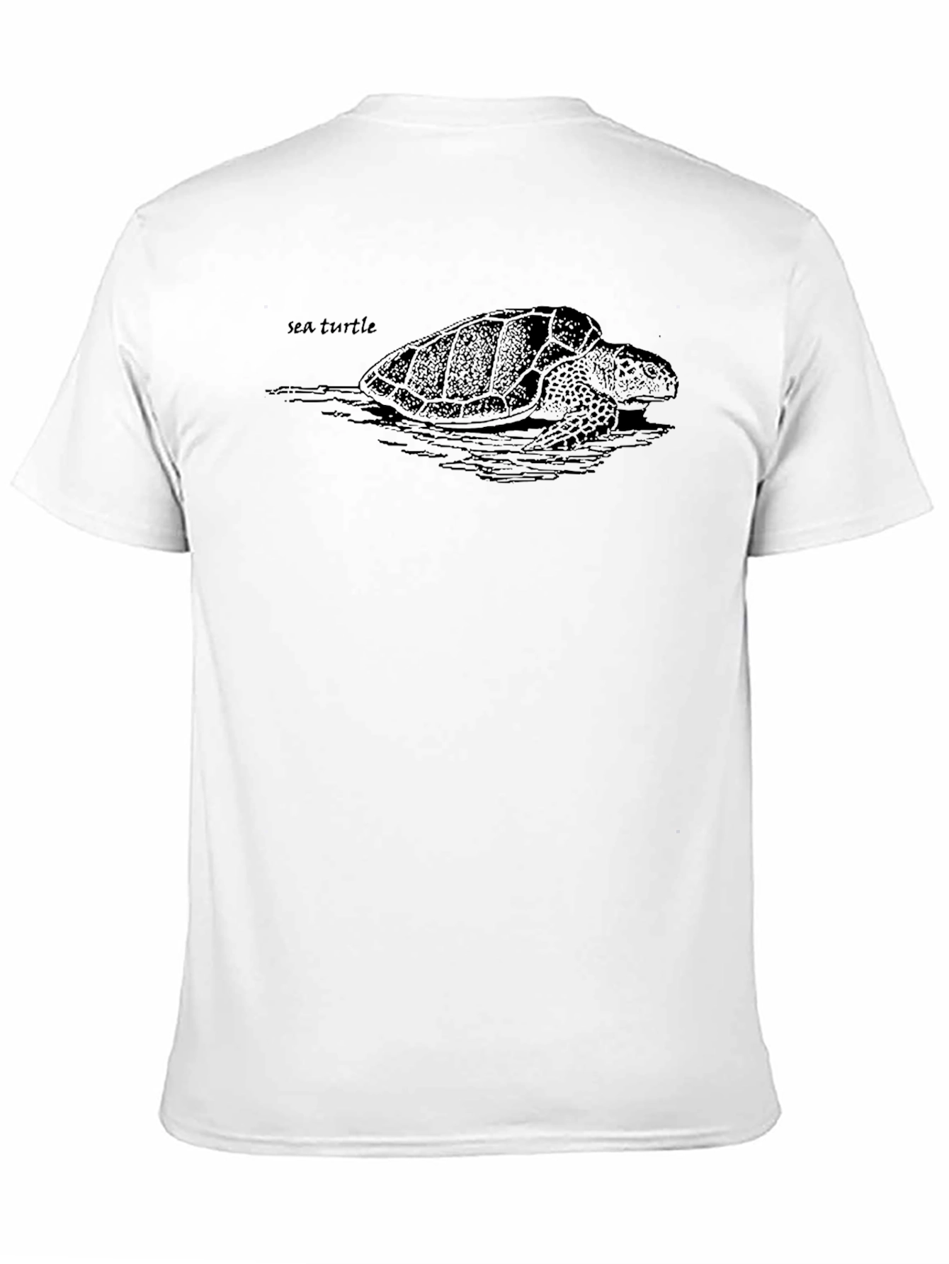 Sea Turtle Graphic T-Shirt - Black Casual Tee
