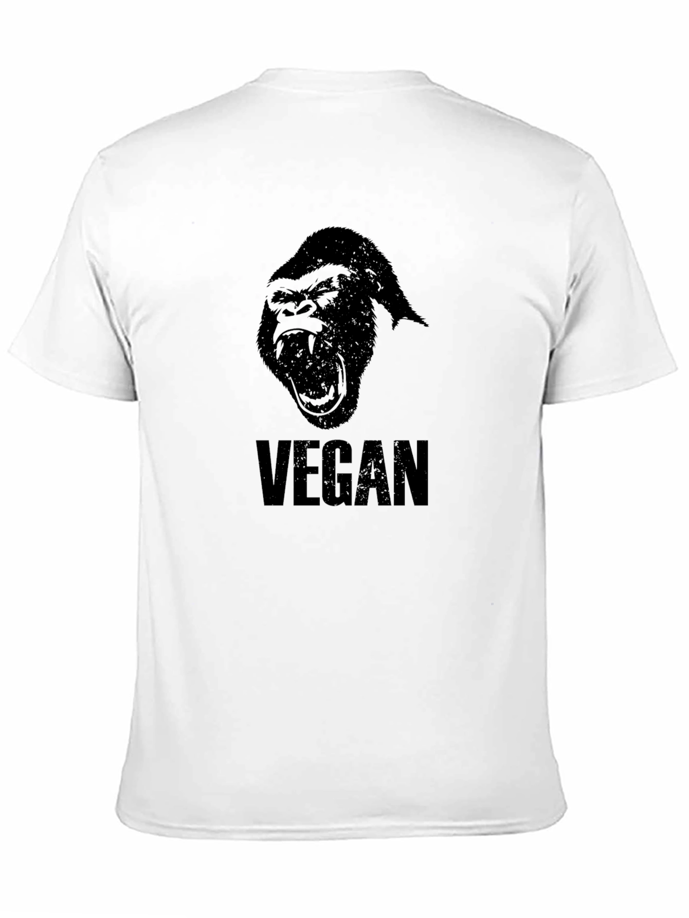 Vegan Gorilla Graphic T-Shirt - Bold Statement Tee