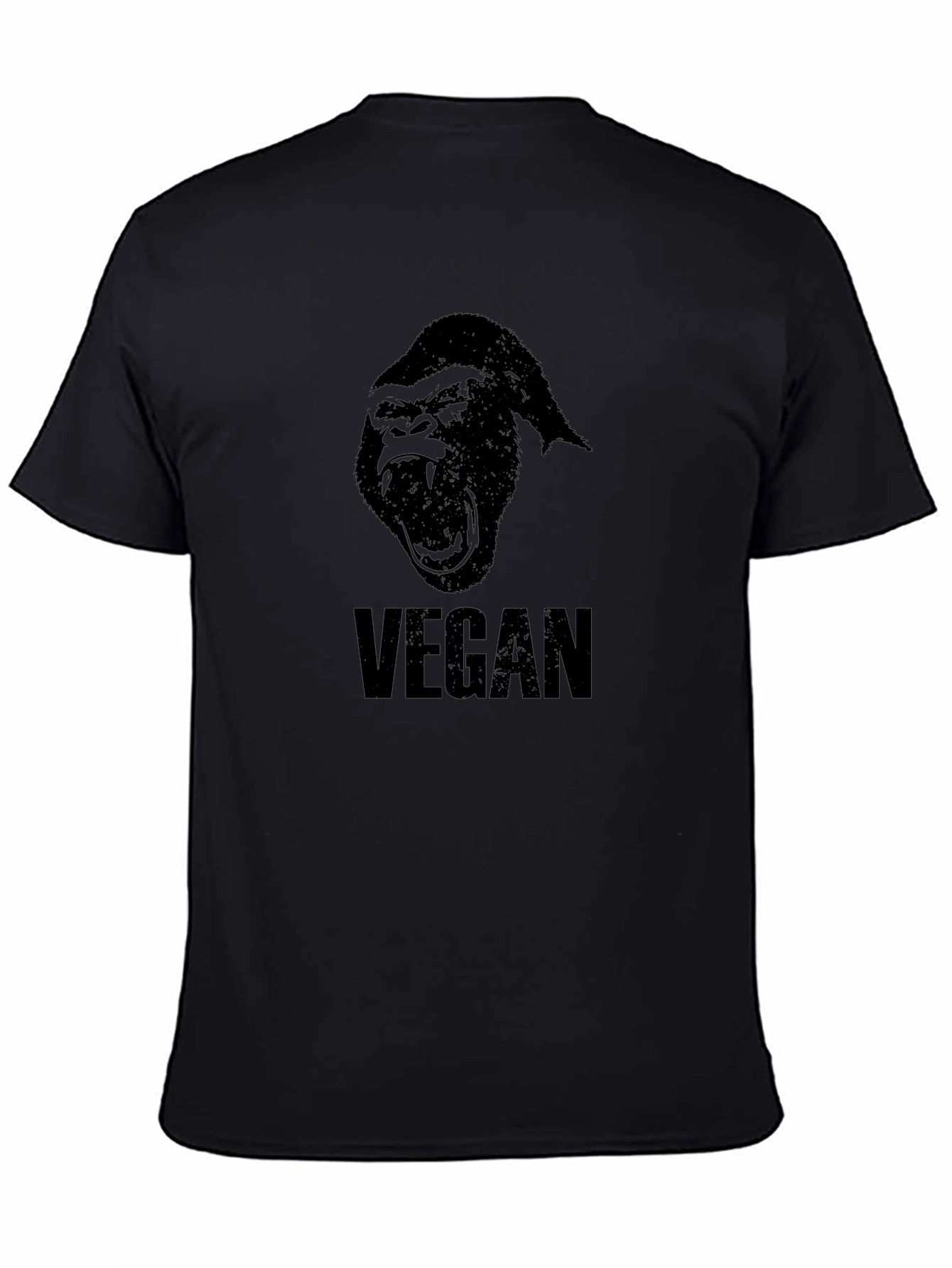 Vegan Gorilla Graphic T-Shirt - Bold Statement Tee