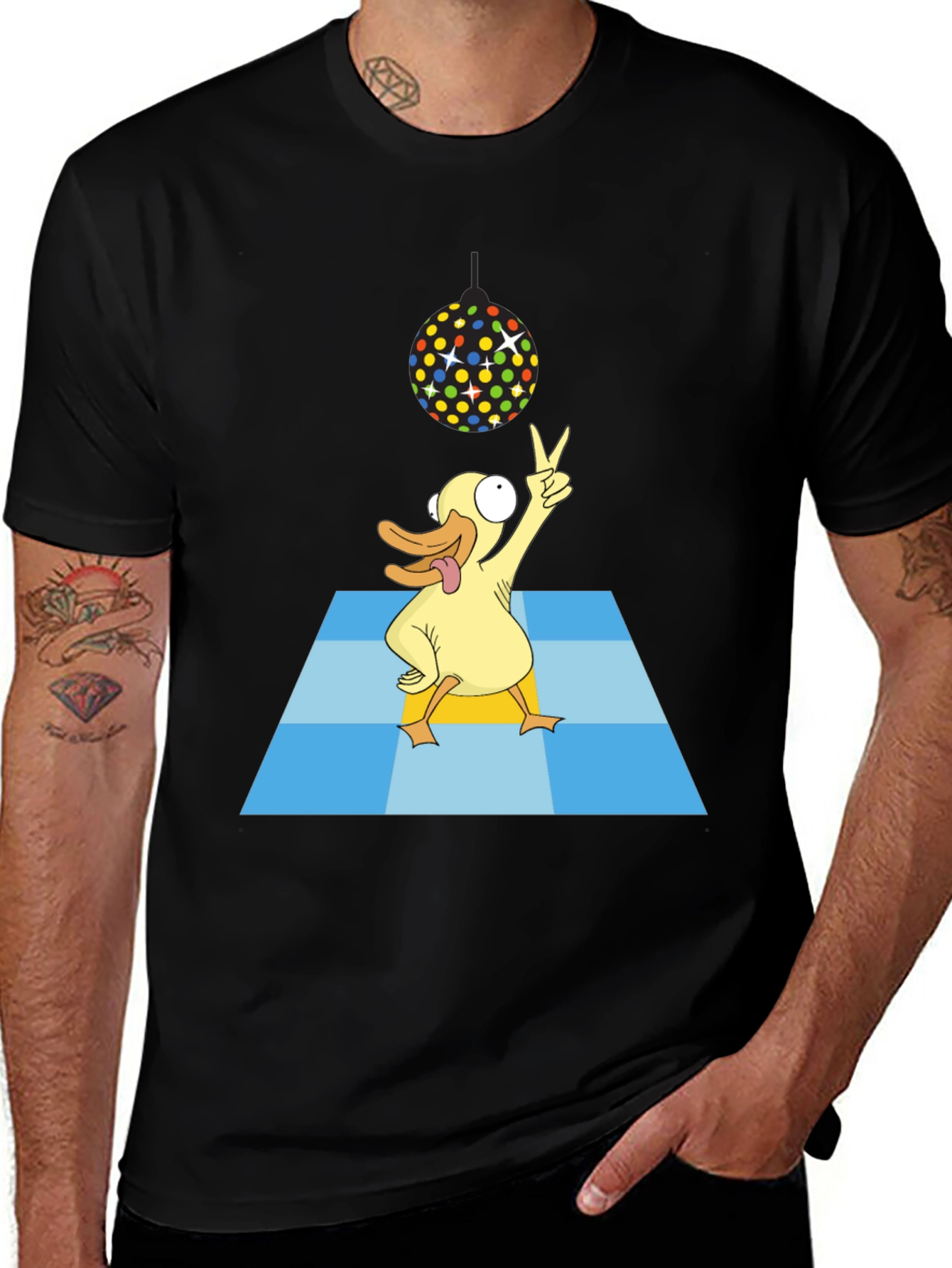 Funky Duck Disco T-Shirt - Party Time!