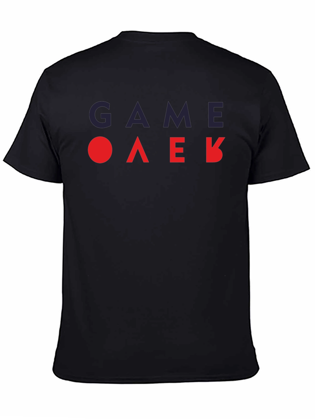 Game Over Graphic Tee - Black Cotton T-Shirt