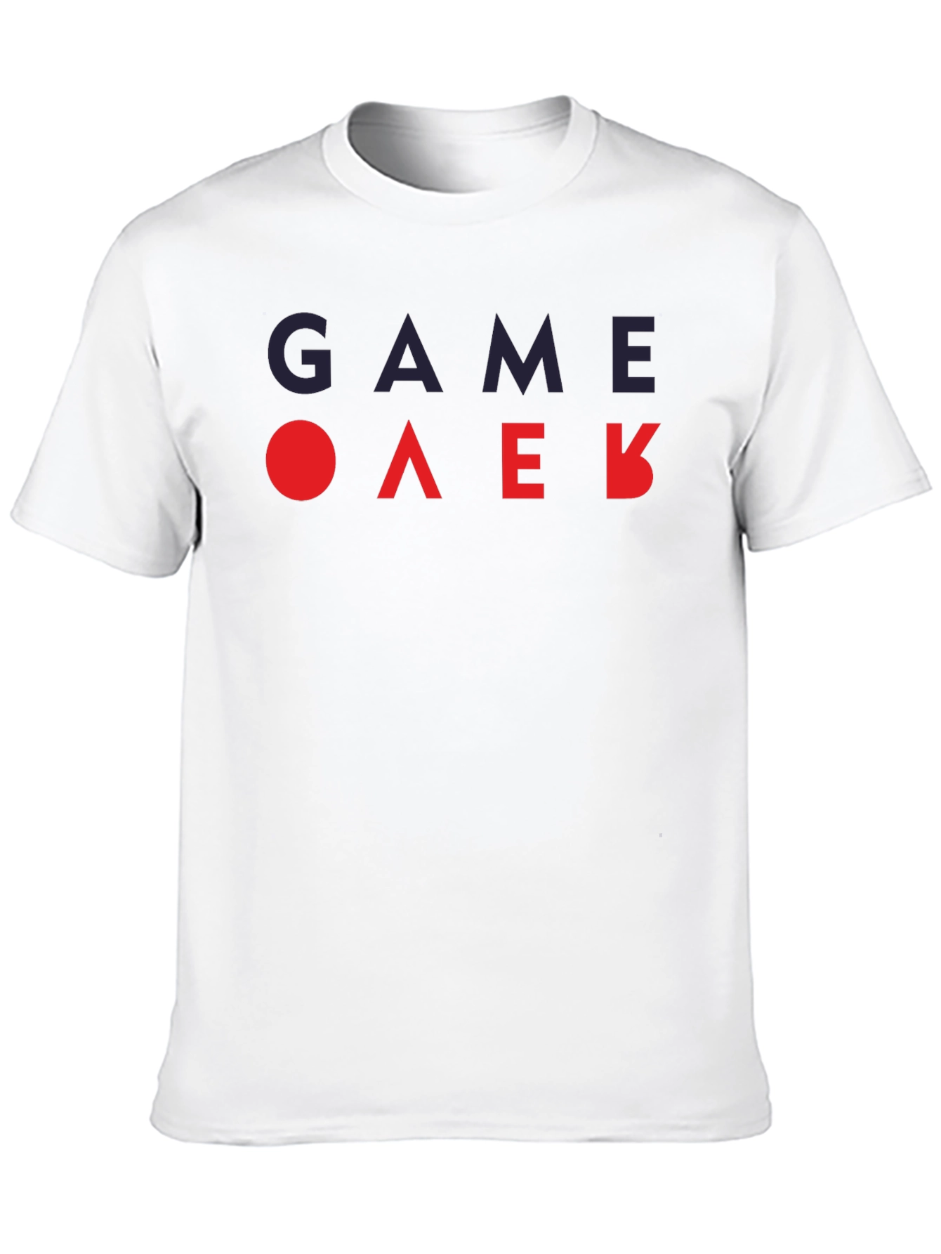 Game Over Graphic Tee - Black Cotton T-Shirt