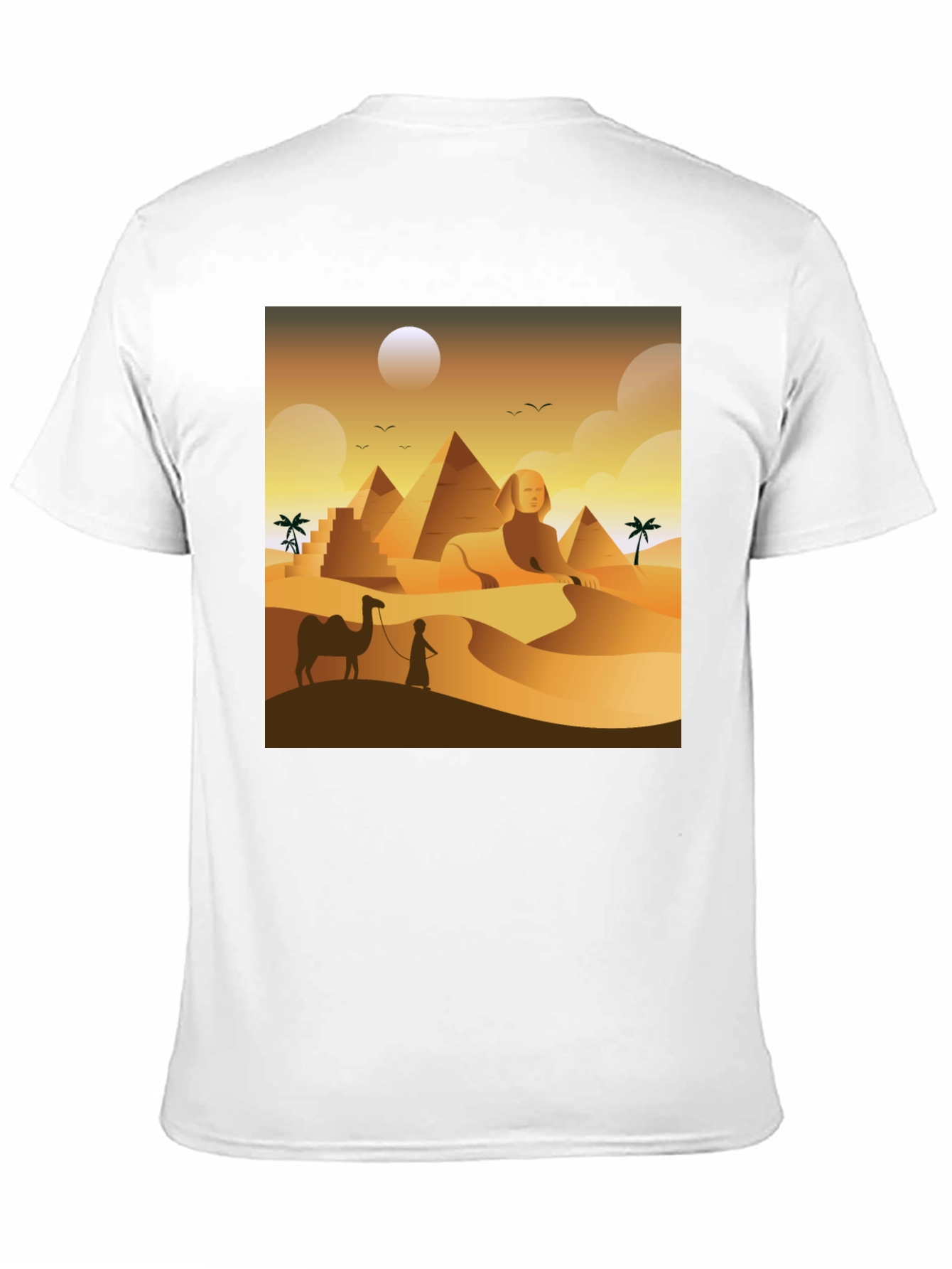 Egyptian Desert T-Shirt: Sphinx & Pyramids