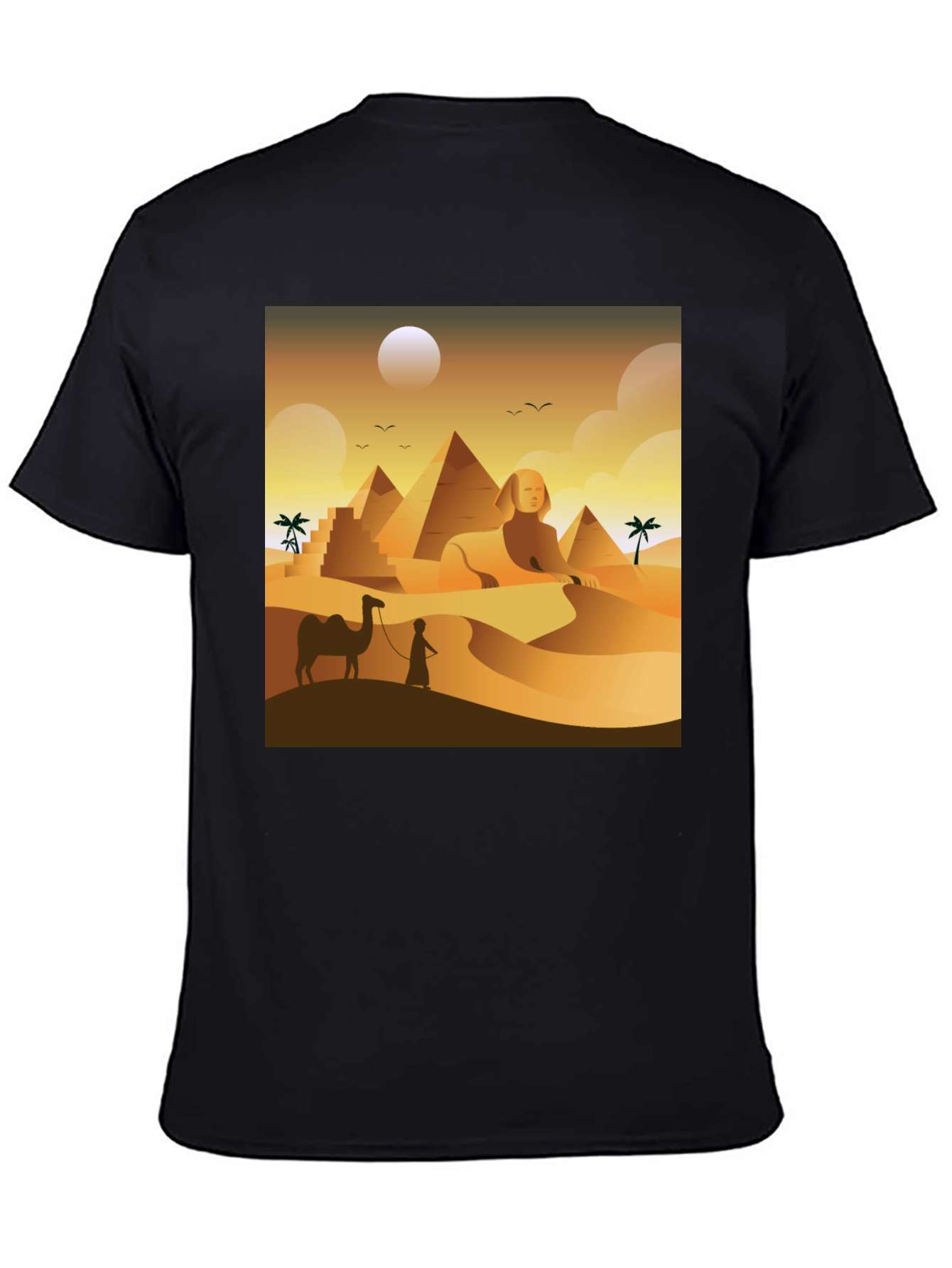 Egyptian Desert T-Shirt: Sphinx & Pyramids