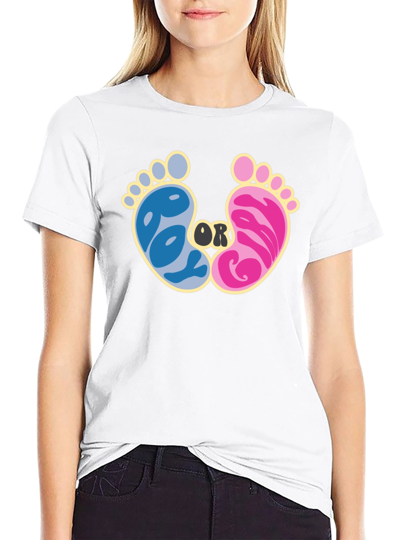 Gender Reveal T-Shirt - Boy or Girl