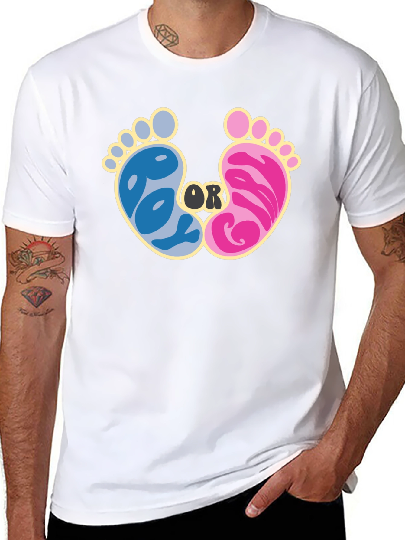 Gender Reveal T-Shirt - Boy or Girl
