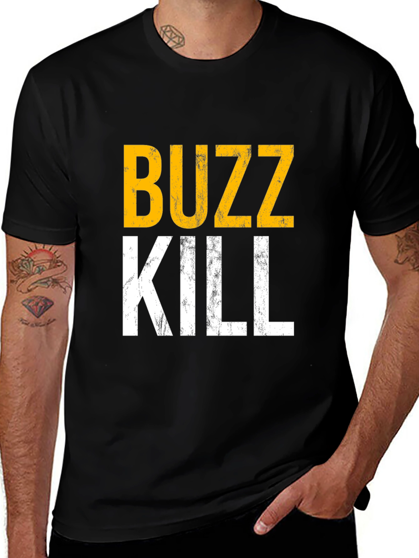 Buzz Kill Graphic Tee - Mens Humor T-Shirt