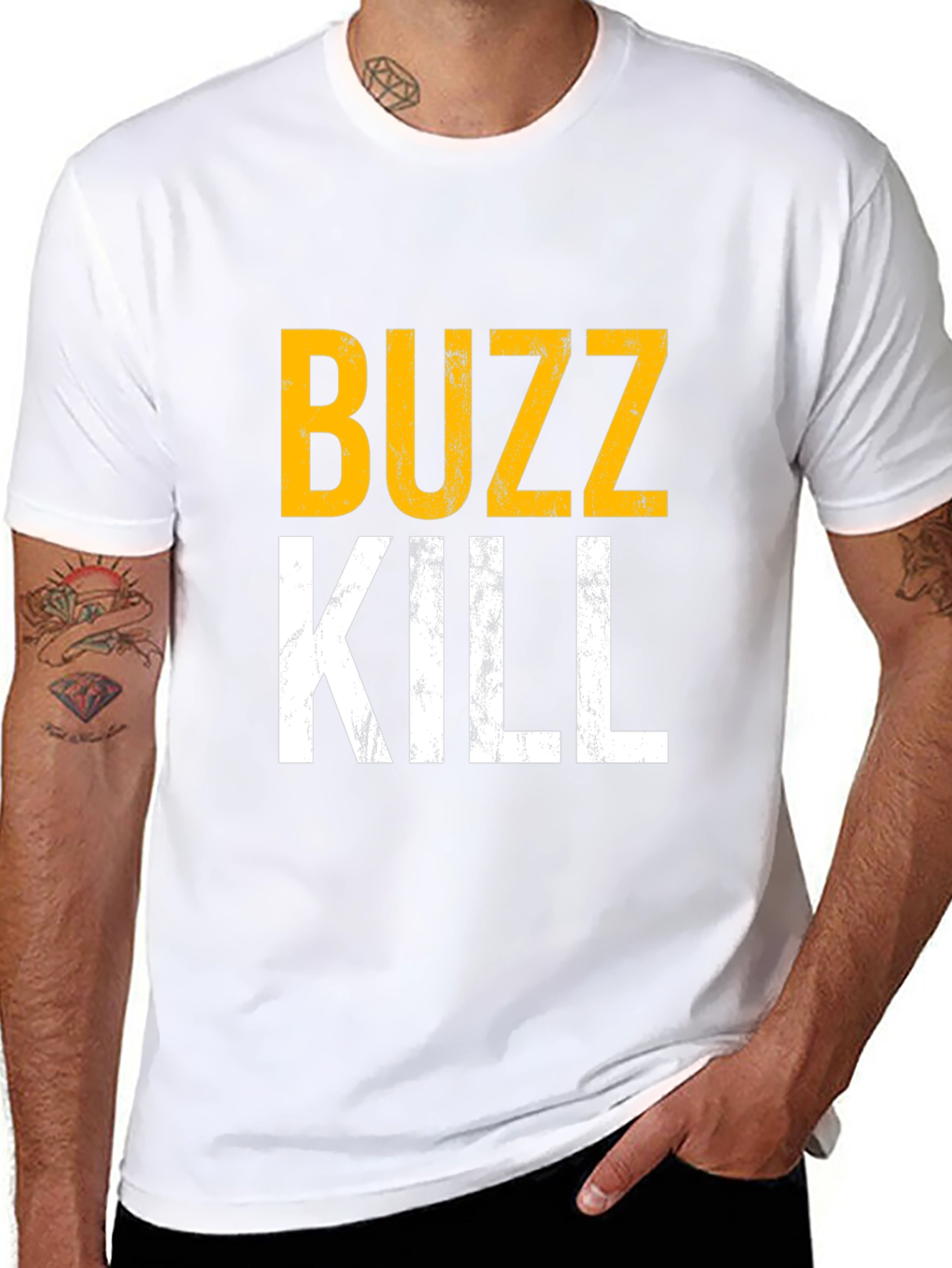 Buzz Kill Graphic Tee - Mens Humor T-Shirt