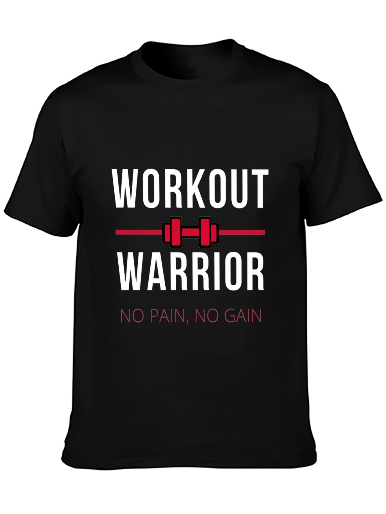 Workout Warrior Graphic Tee - Black