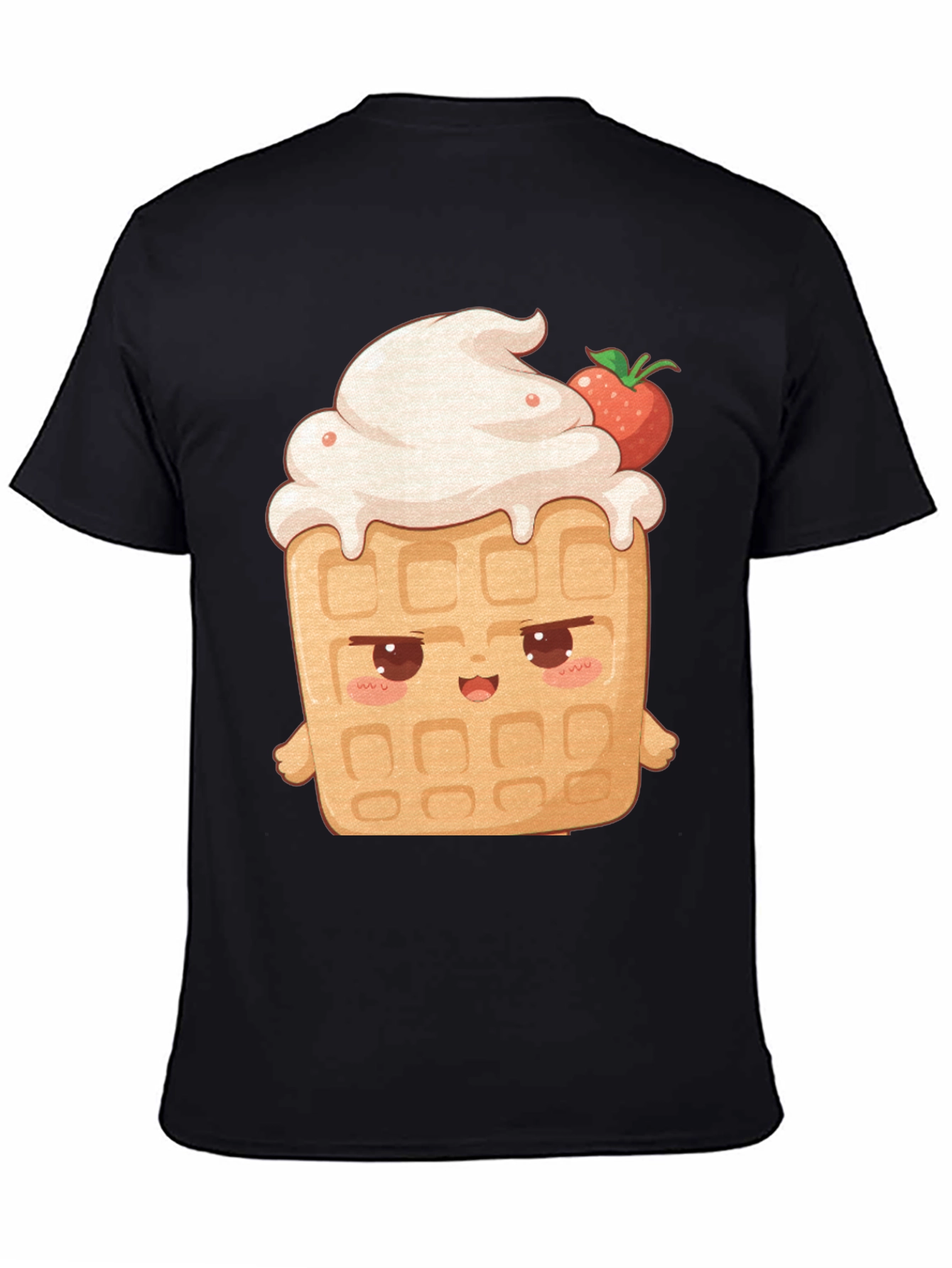 Kawaii Waffle T-Shirt - Sweet Treat Style