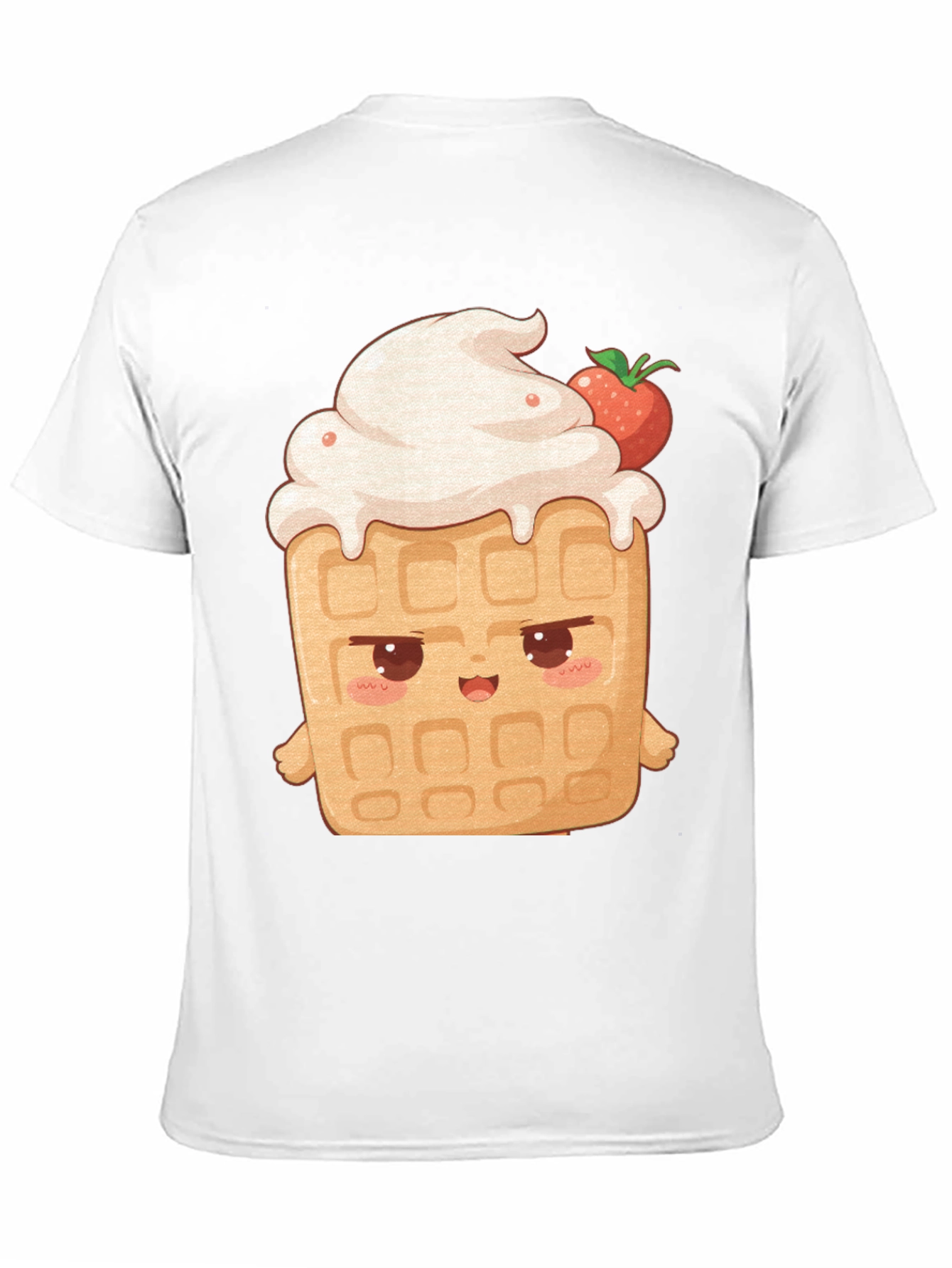 Kawaii Waffle T-Shirt - Sweet Treat Style