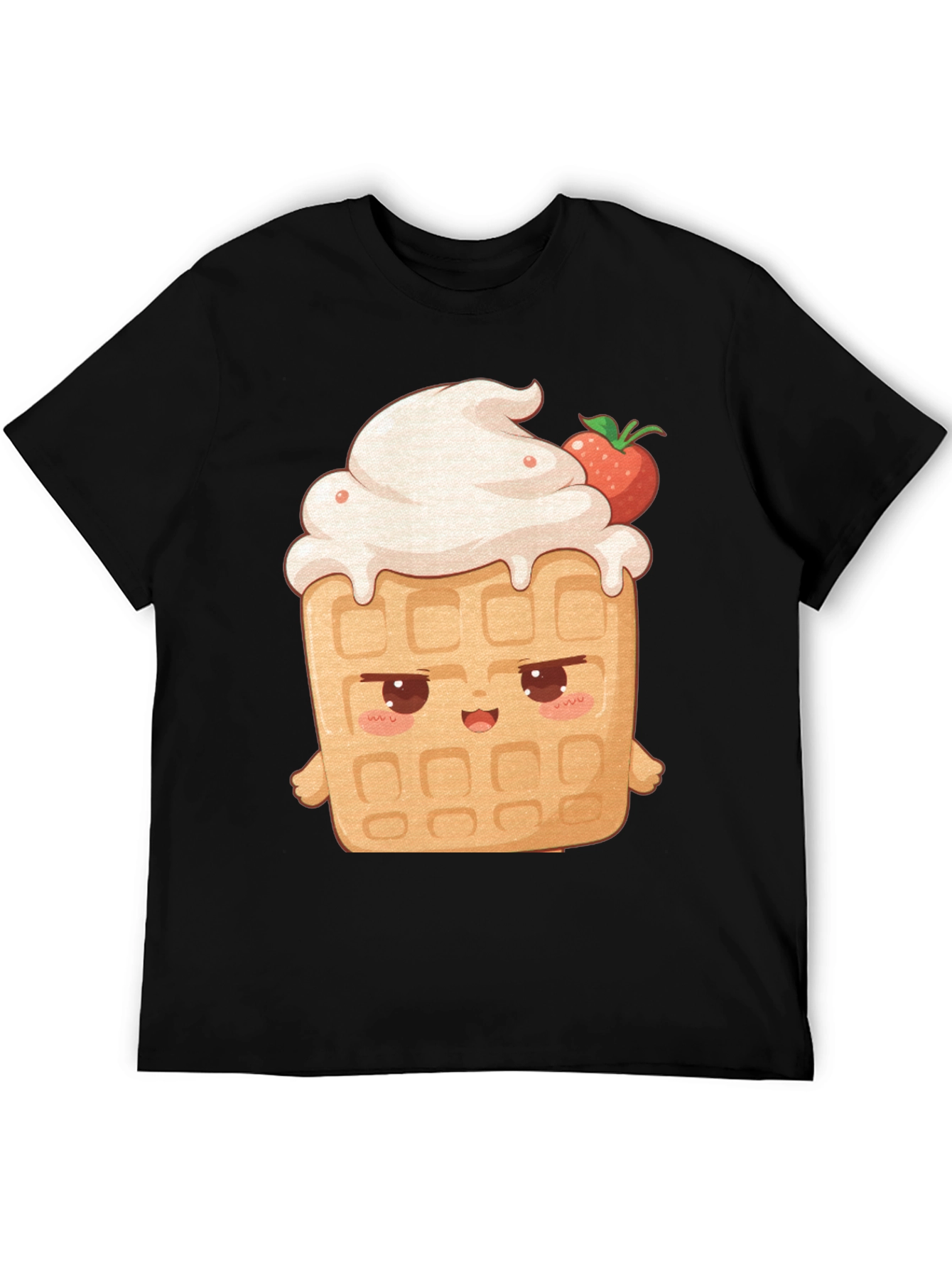 Kawaii Waffle T-Shirt - Sweet Treat Style